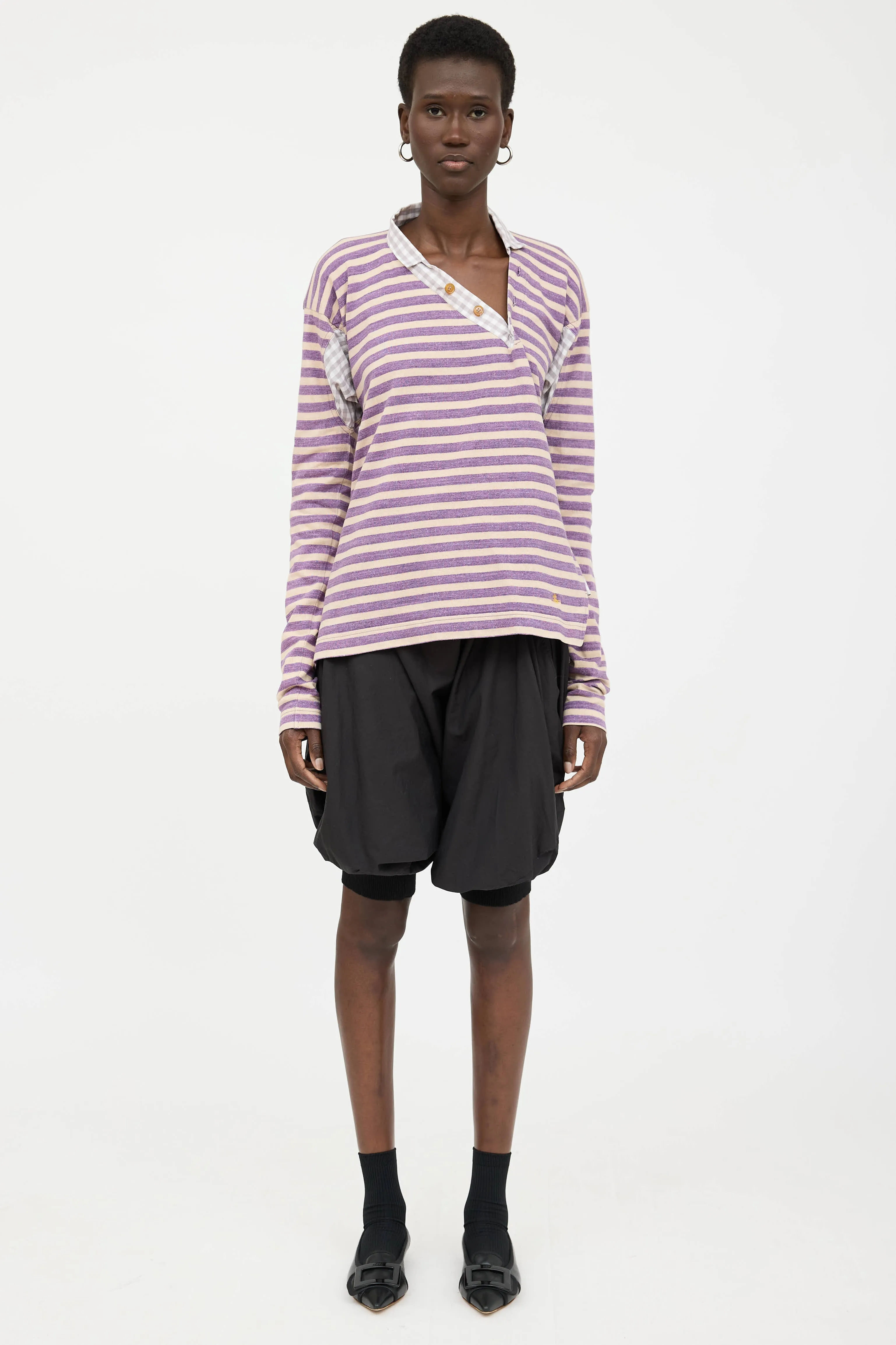 Asymmetrical Striped Top sold by VSP Consignment product image thumbnail 2