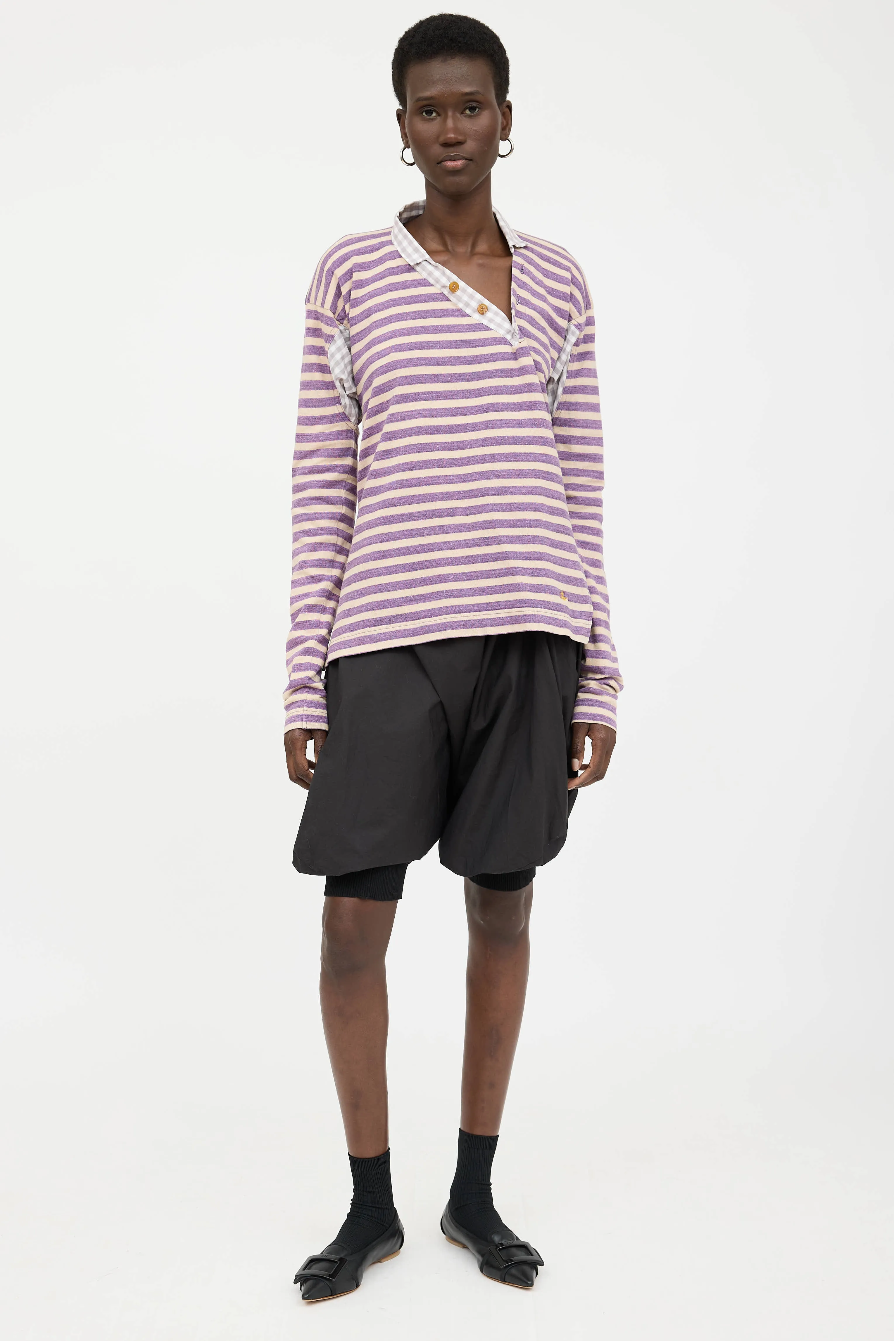 Asymmetrical Striped Top sold by VSP Consignment product image thumbnail 5