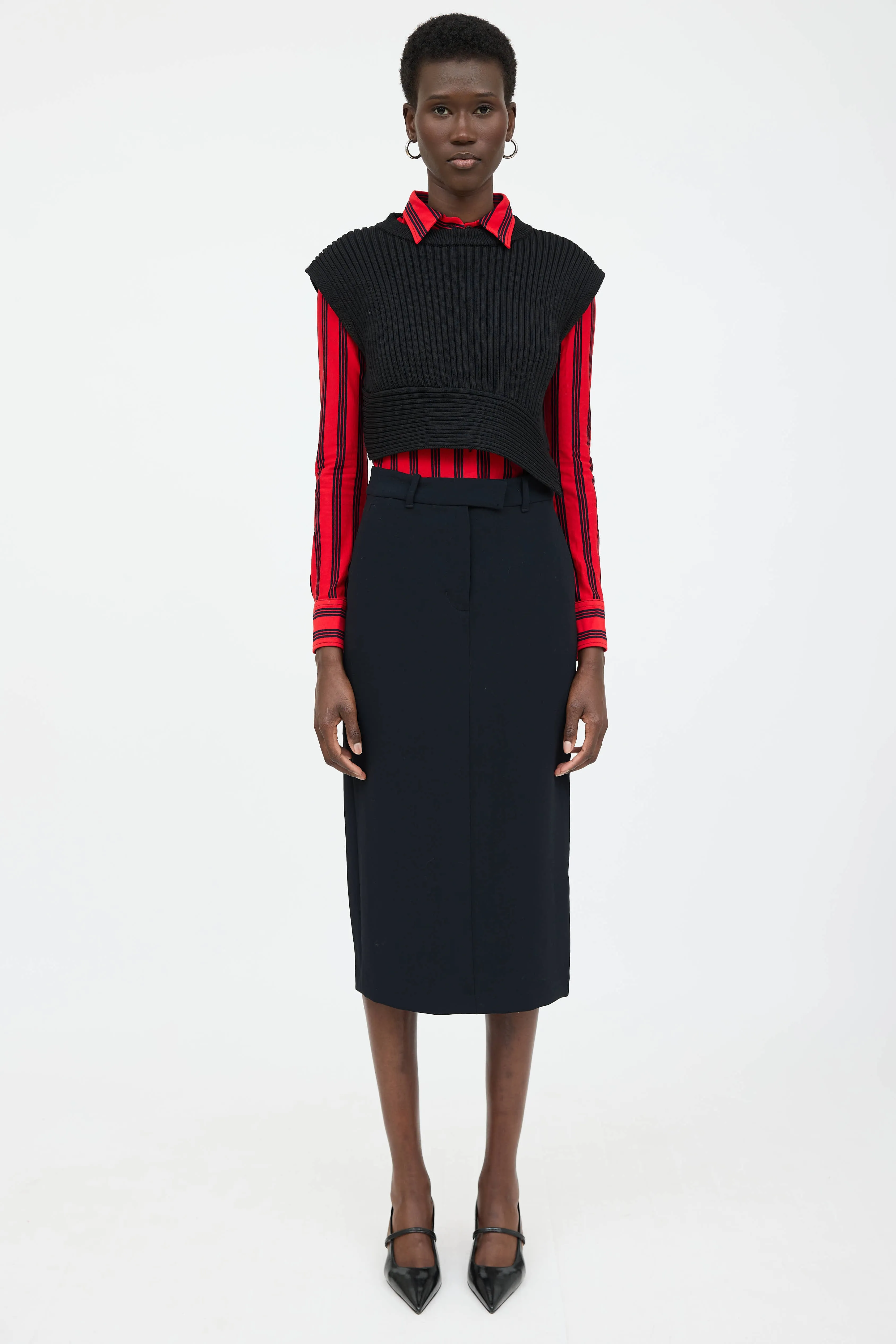 Striped Button Up Shirt sold by VSP Consignment product image thumbnail 2