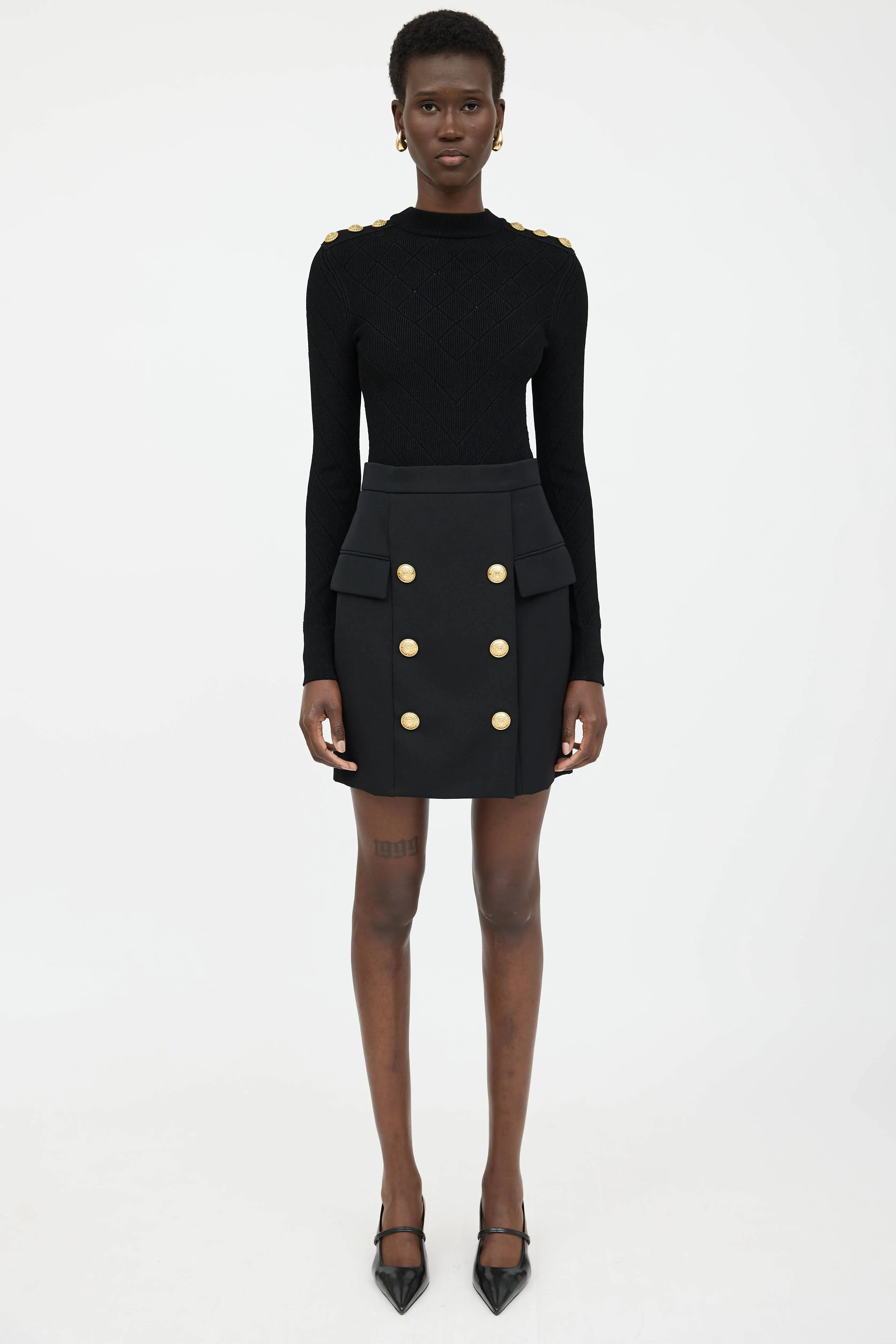 Knit Open Back Bodysuit sold by VSP Consignment product image thumbnail 2