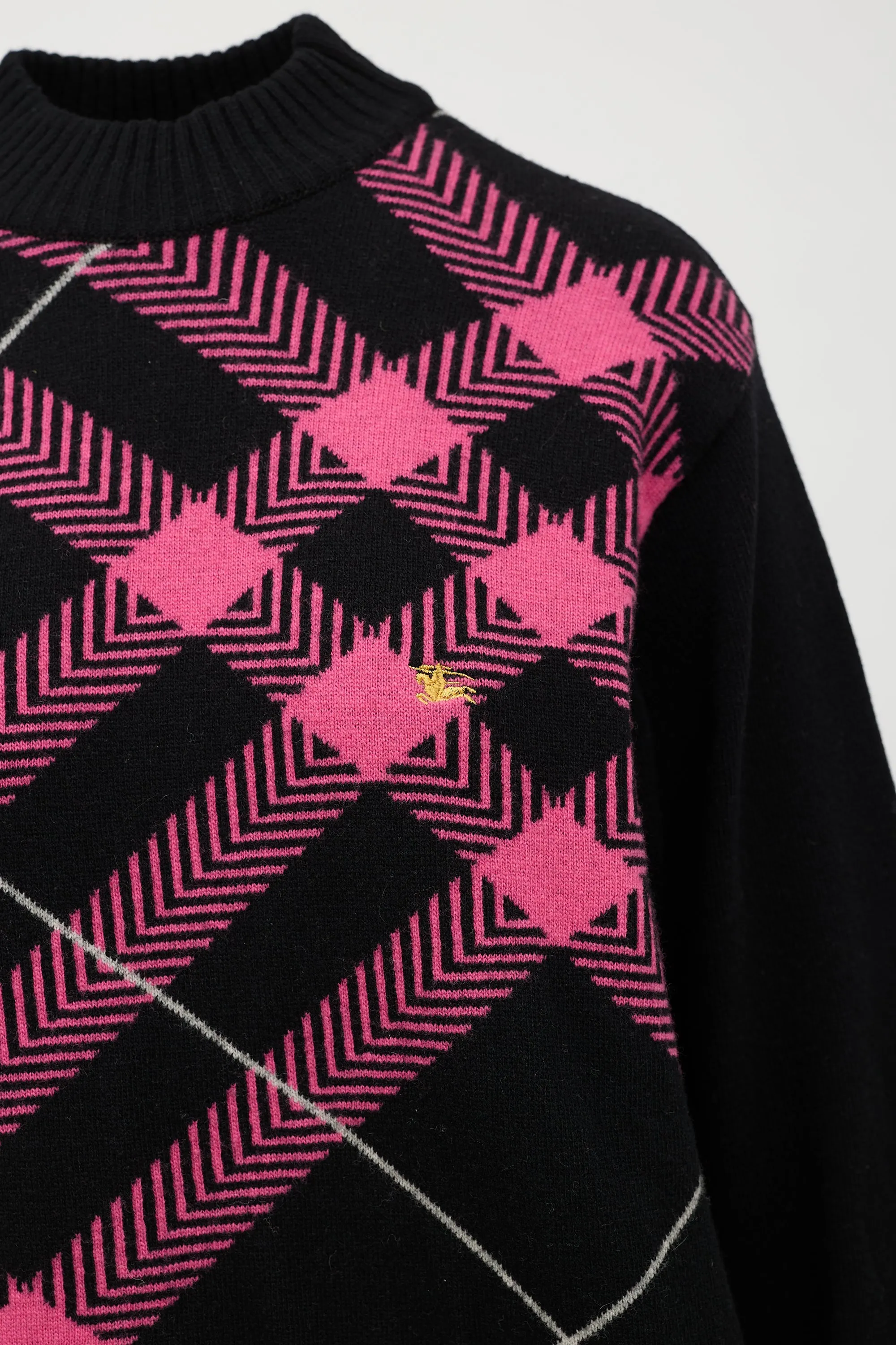 Check Crewneck Sweater sold by VSP Consignment product image thumbnail 3