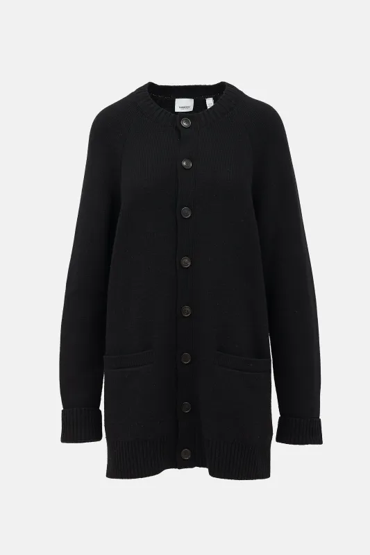 Cashmere Patch Pocket Cardigan made by Burberry