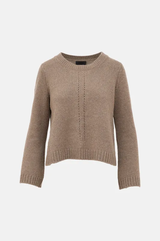 Cashmere Pointelle A-Line Sweater sold by VSP Consignment