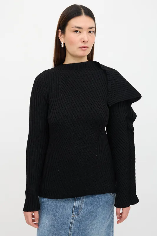 Wool Pila Ruffled Sweater made by Sportmax