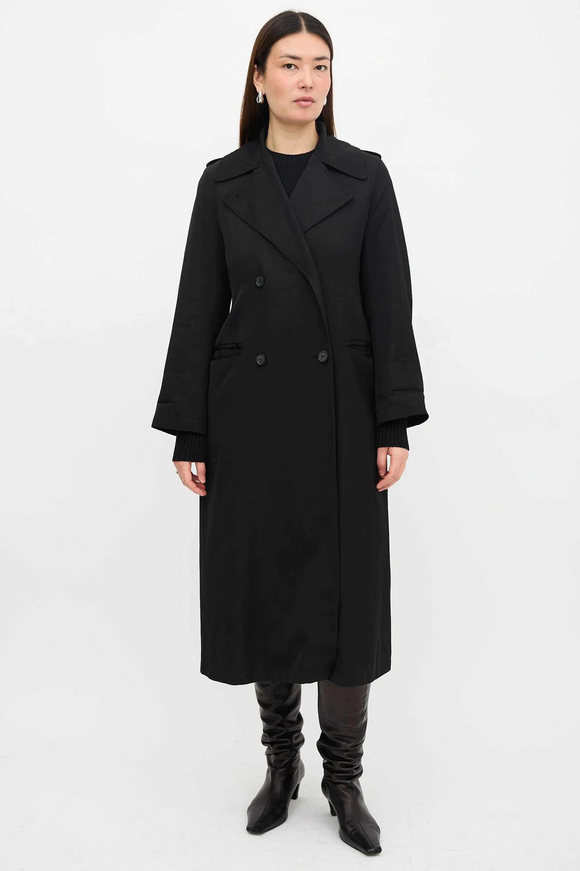 Long Fluid Summer Coat sold by VSP Consignment product image thumbnail 2