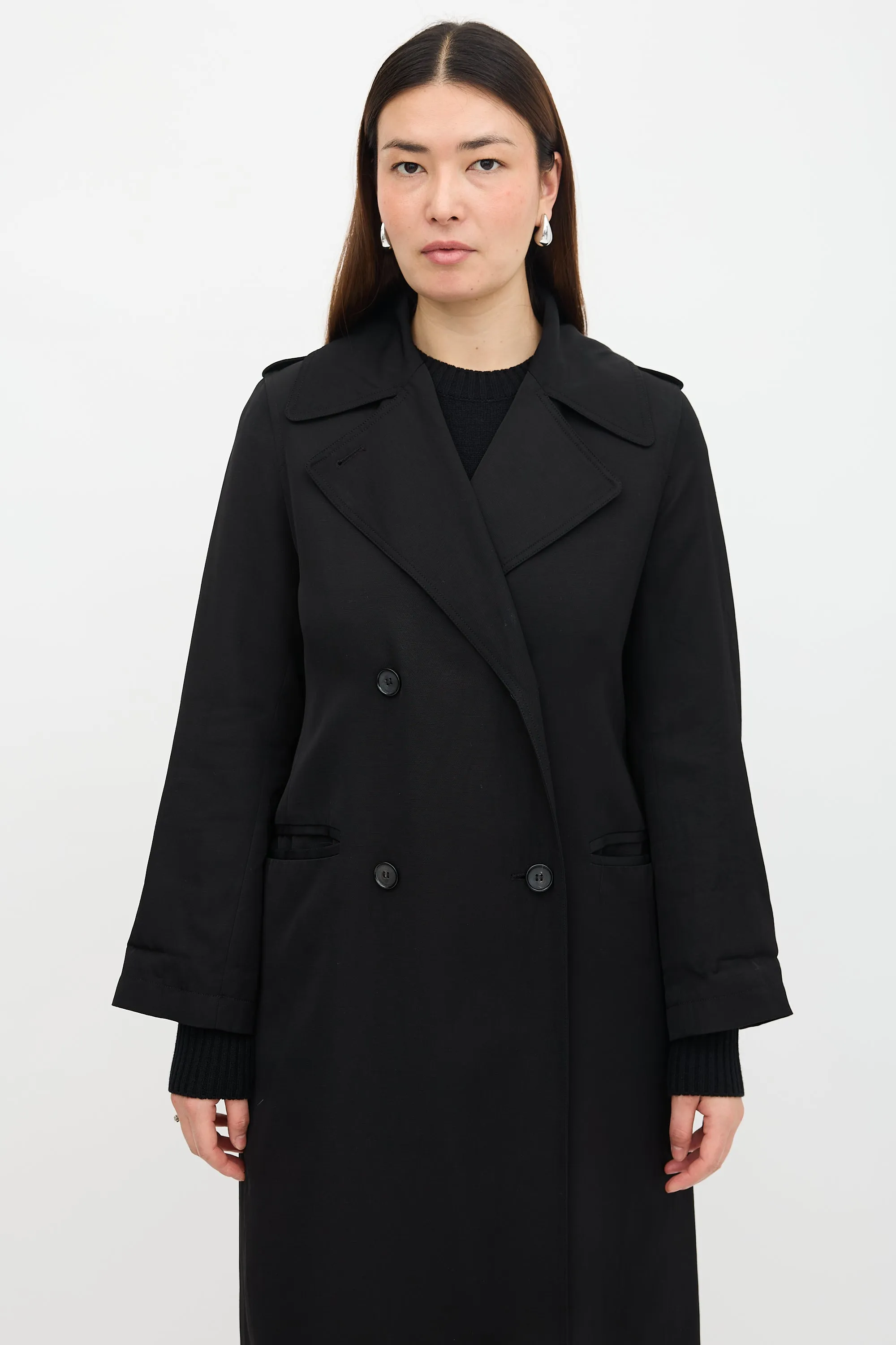 Long Fluid Summer Coat sold by VSP Consignment product image thumbnail 5