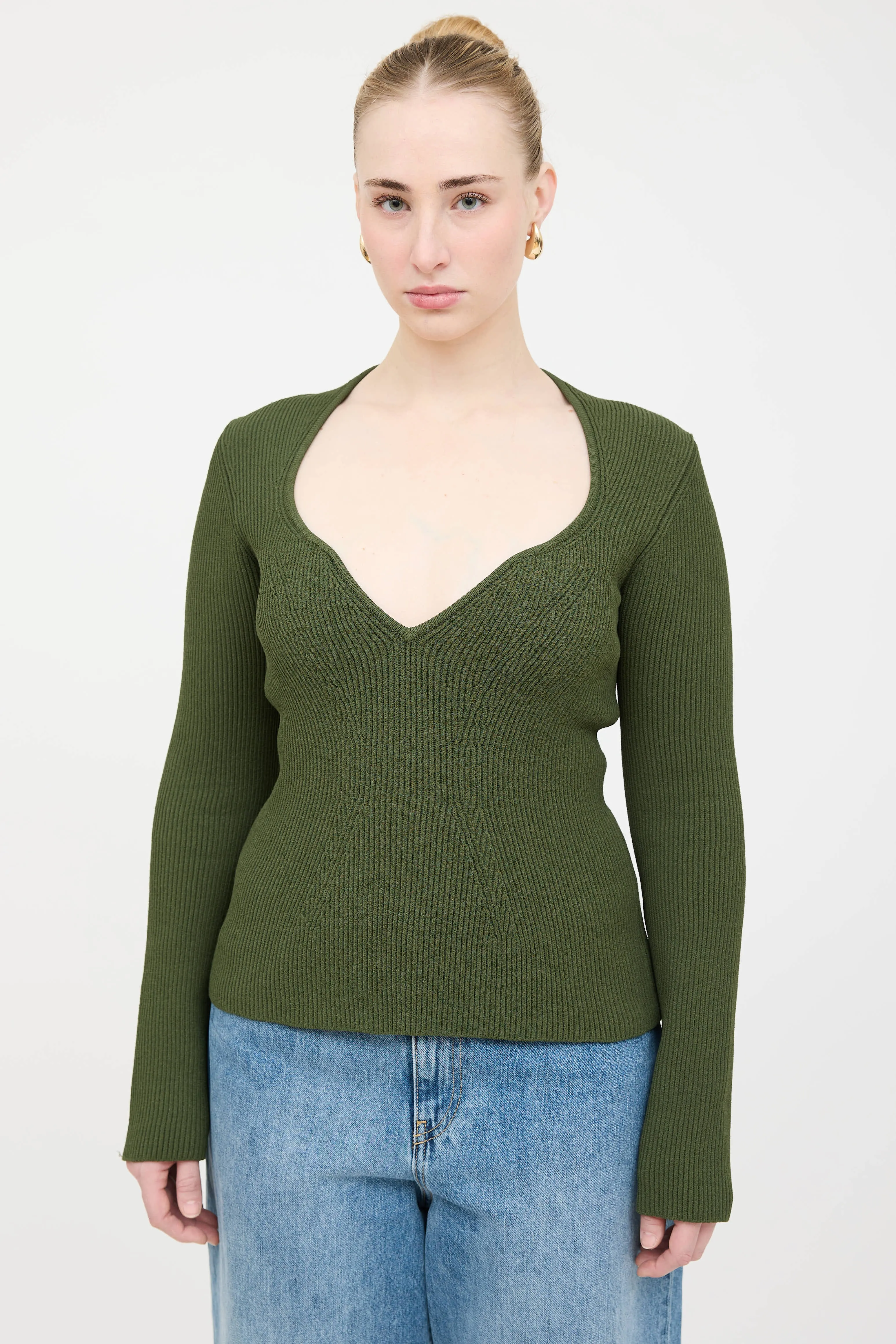 Kirah Ribbed Knit Top sold by VSP Consignment