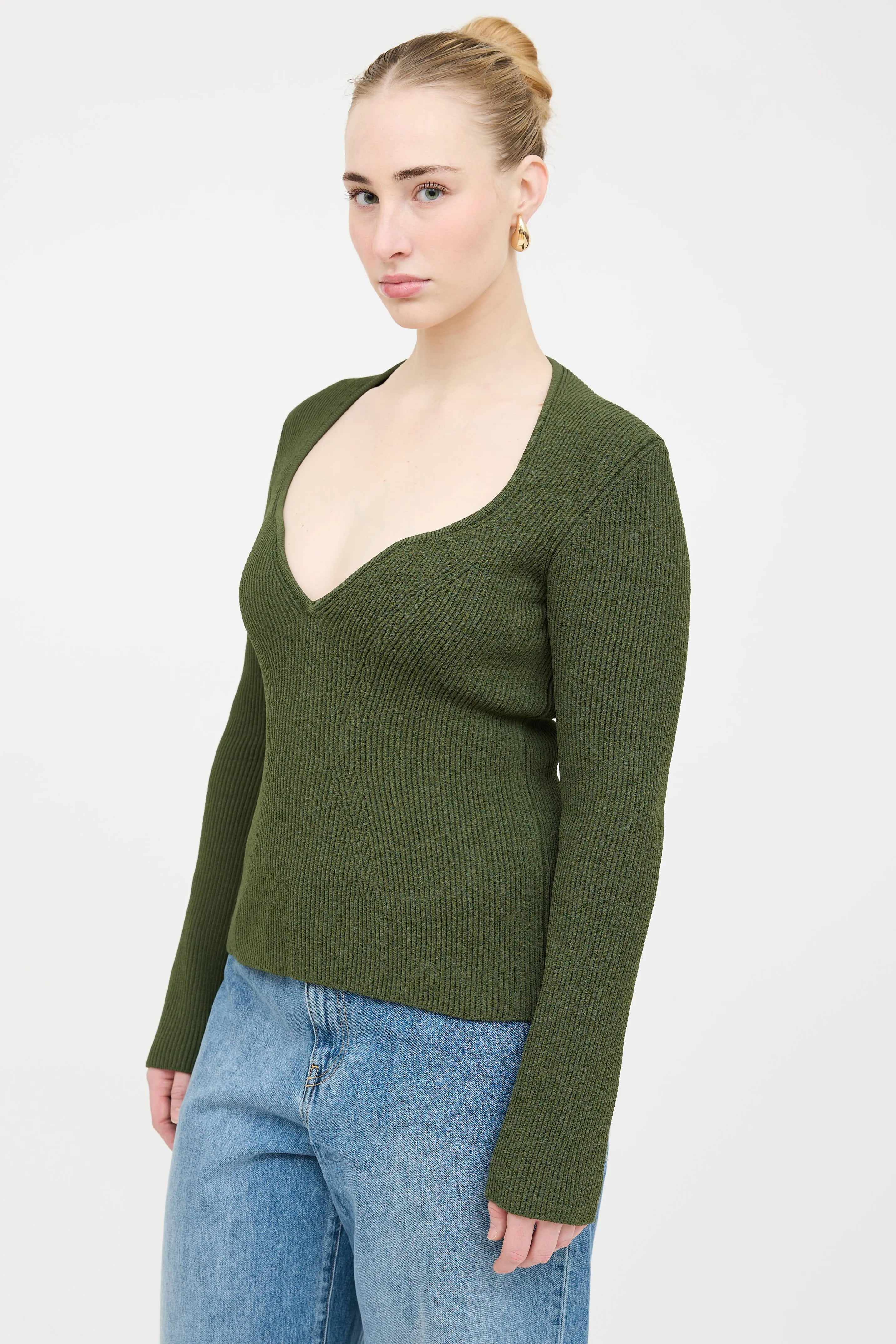 Kirah Ribbed Knit Top sold by VSP Consignment product image thumbnail 3