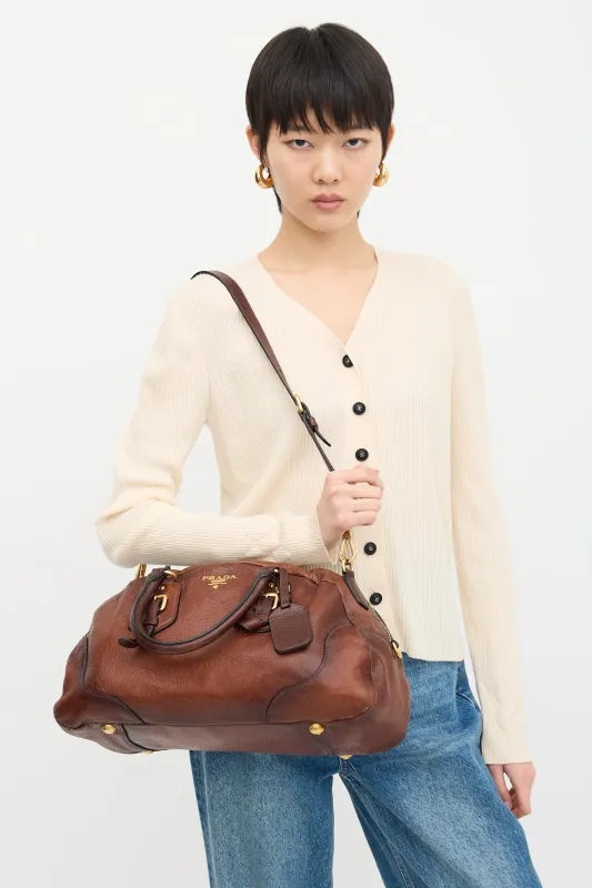 Leather Bowling Bag sold by VSP Consignment