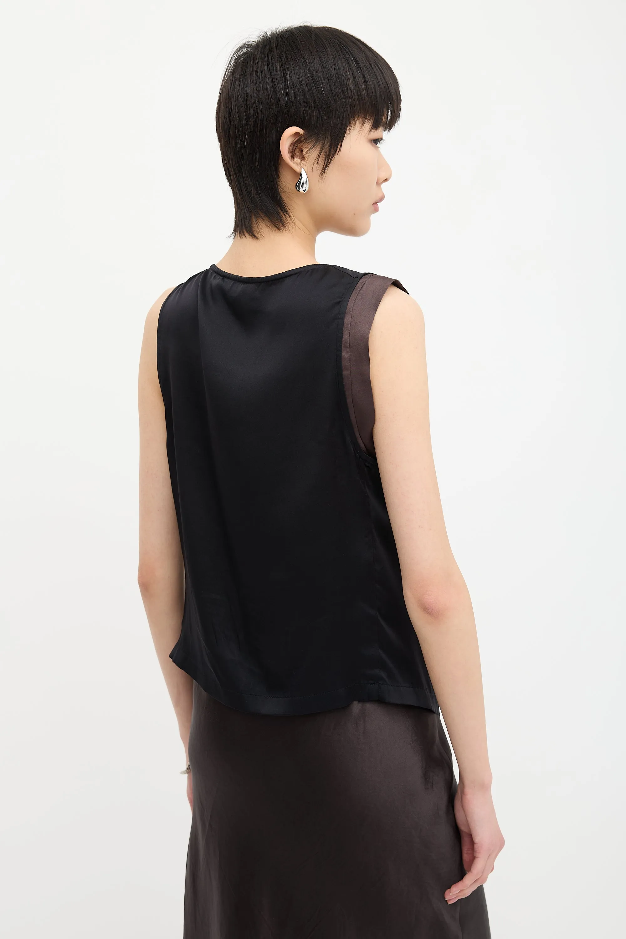 Silk Cowl Blouse sold by VSP Consignment product image thumbnail 4