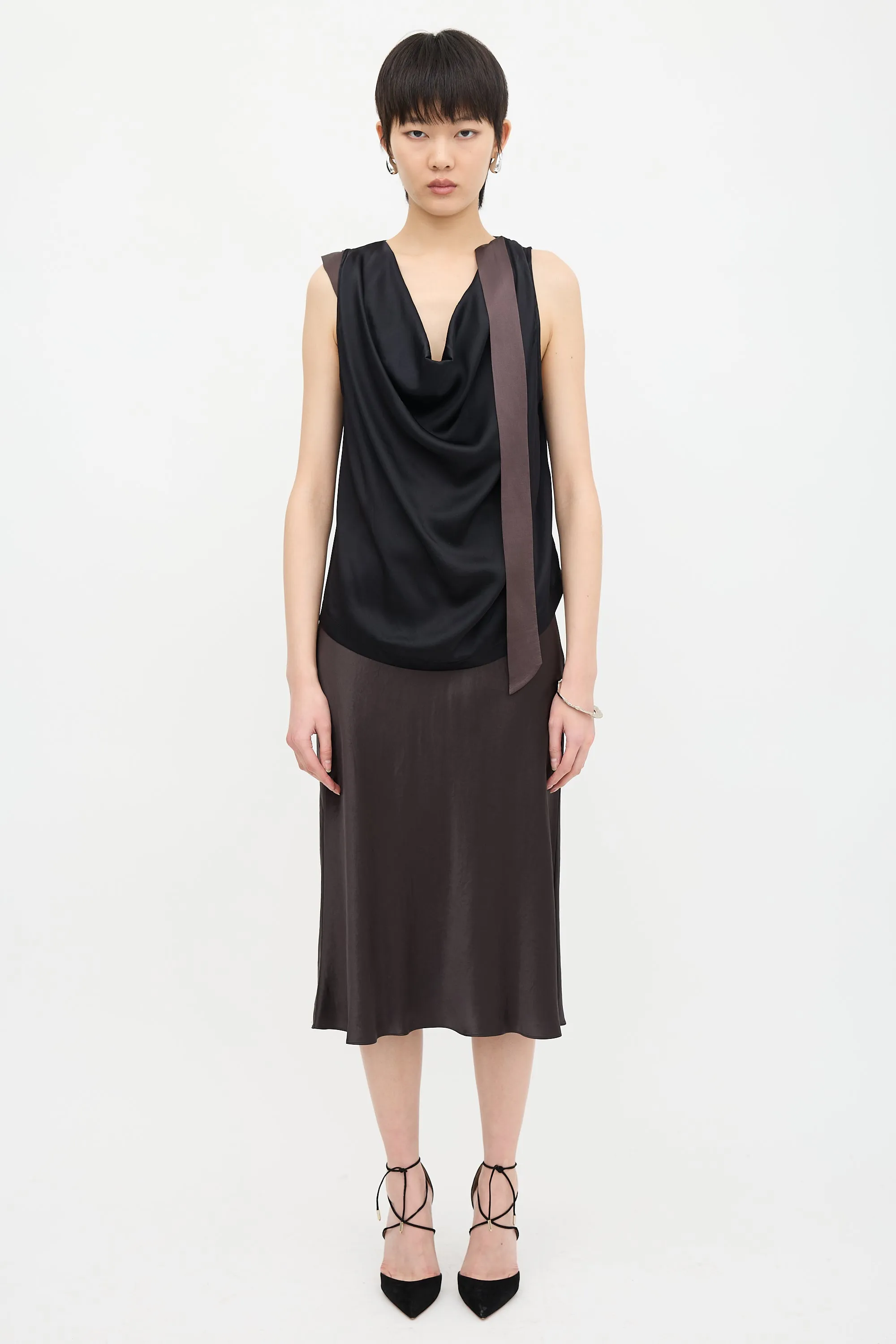 Silk Cowl Blouse sold by VSP Consignment product image thumbnail 2