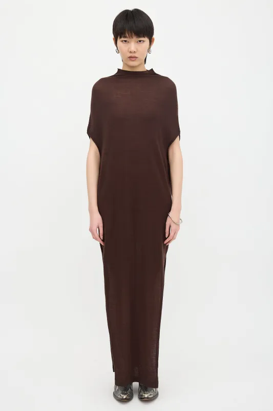 SS 2025 Knit Asymmetric Dress made by Rick Owens