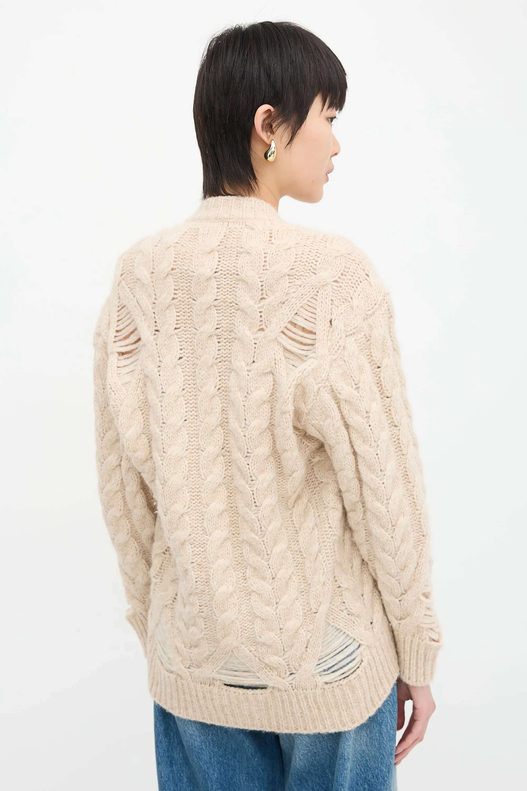 Wool Ladder Stitch Sweater sold by VSP Consignment product image thumbnail 4