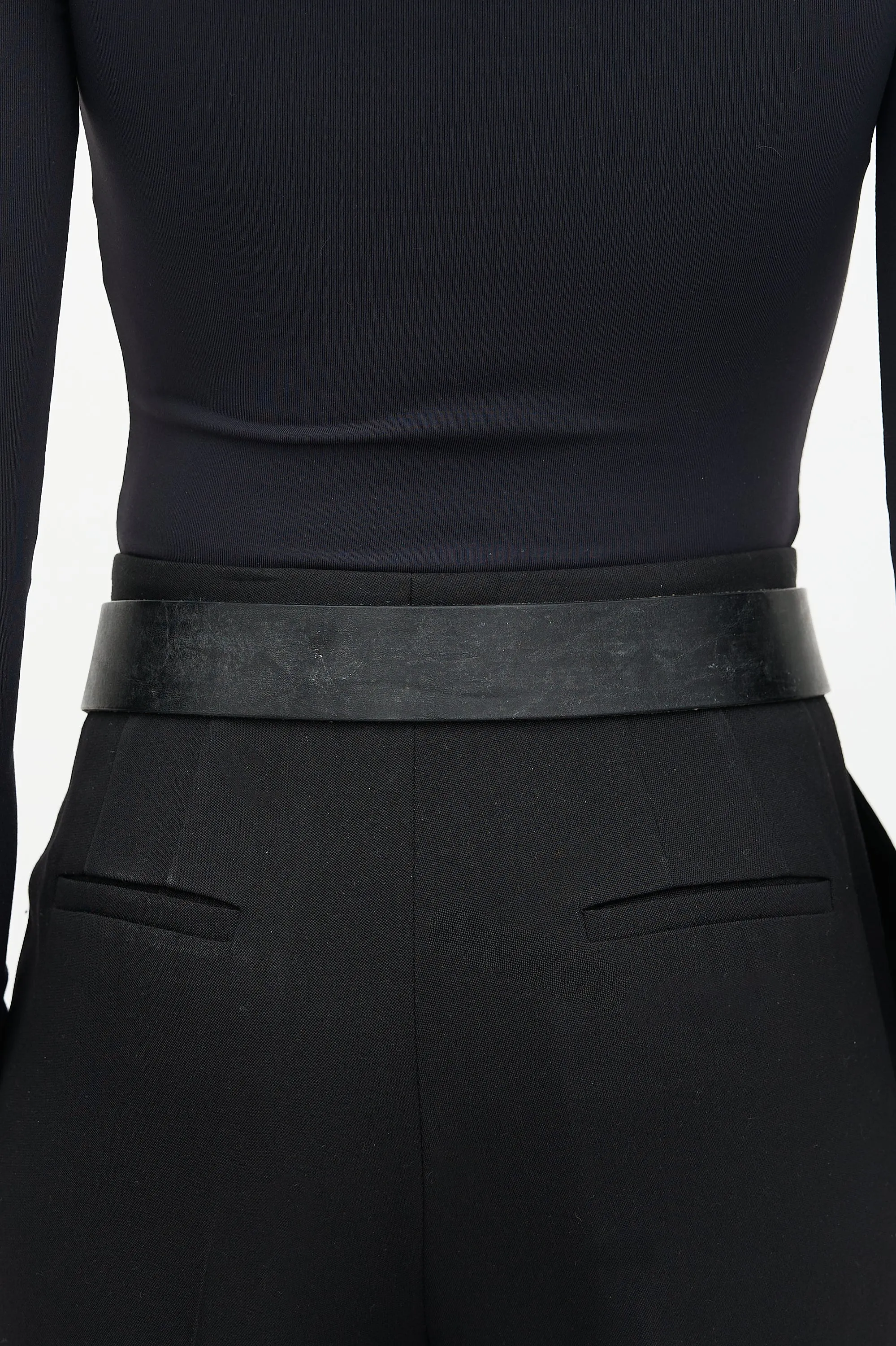 Leather Baroque Buckle Belt sold by VSP Consignment product image thumbnail 3