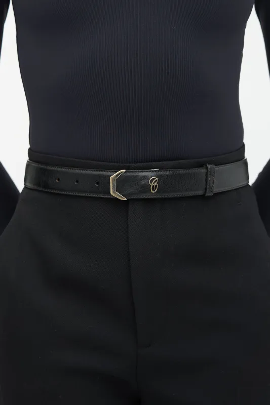 Leather C Belt sold by VSP Consignment