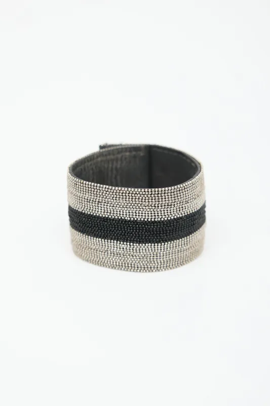 Monili Stripe Cuff Bracelet sold by VSP Consignment
