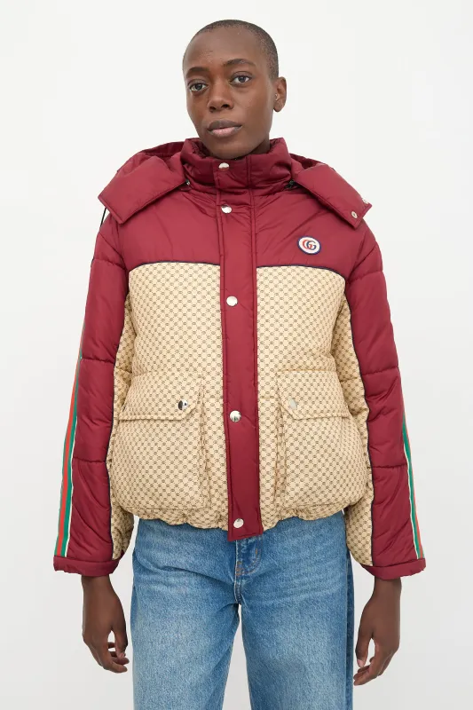 Nylon GG Padded Jacket made by Gucci