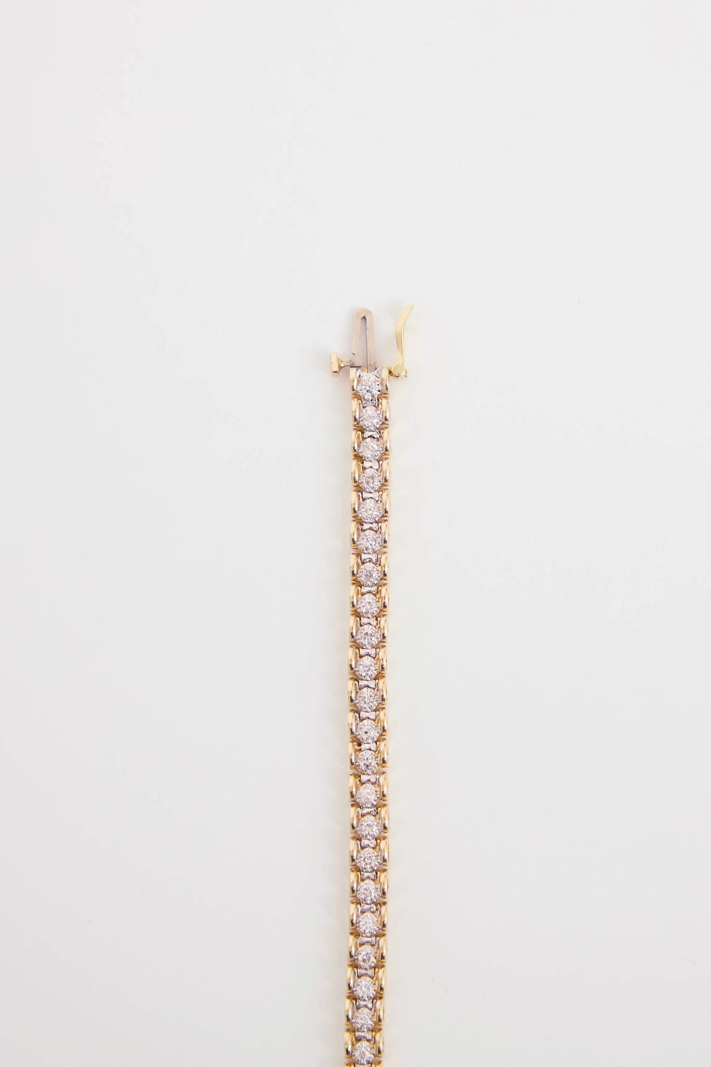 14K Yellow Gold & Diamond Tennis Bracelet sold by VSP Consignment product image thumbnail 3