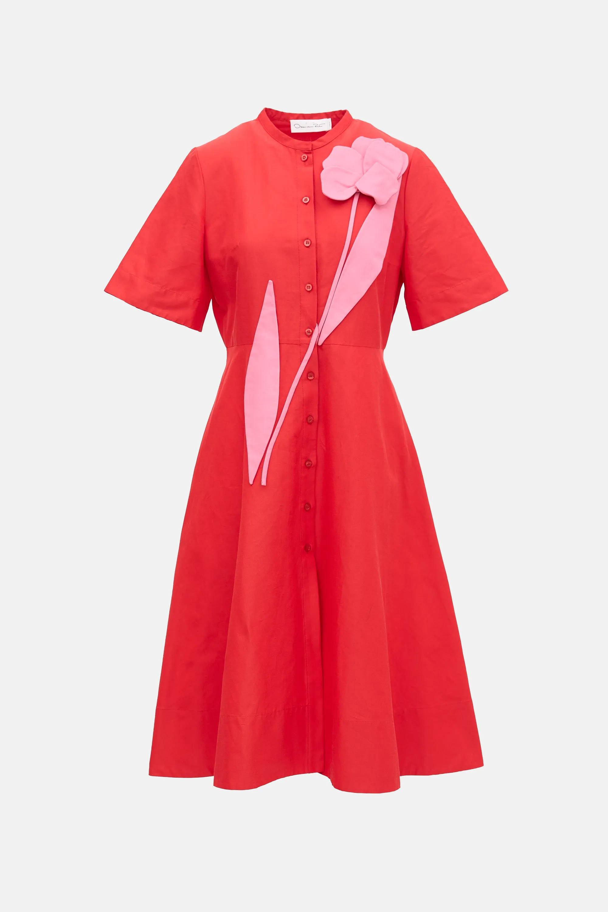 Silk Faille Flower Applique Dress sold by VSP Consignment