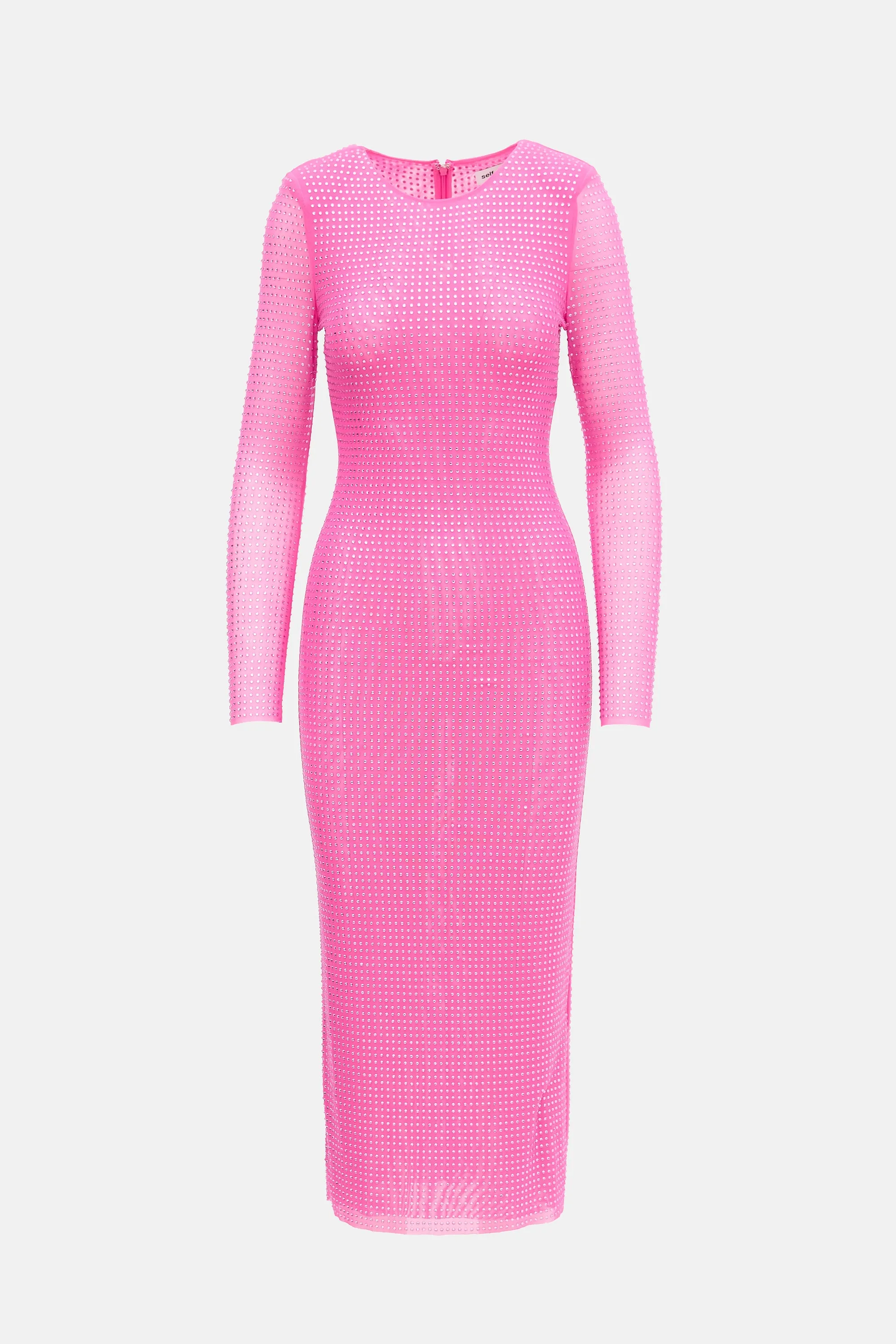 Mesh Hot Fix Embellished Dress sold by VSP Consignment