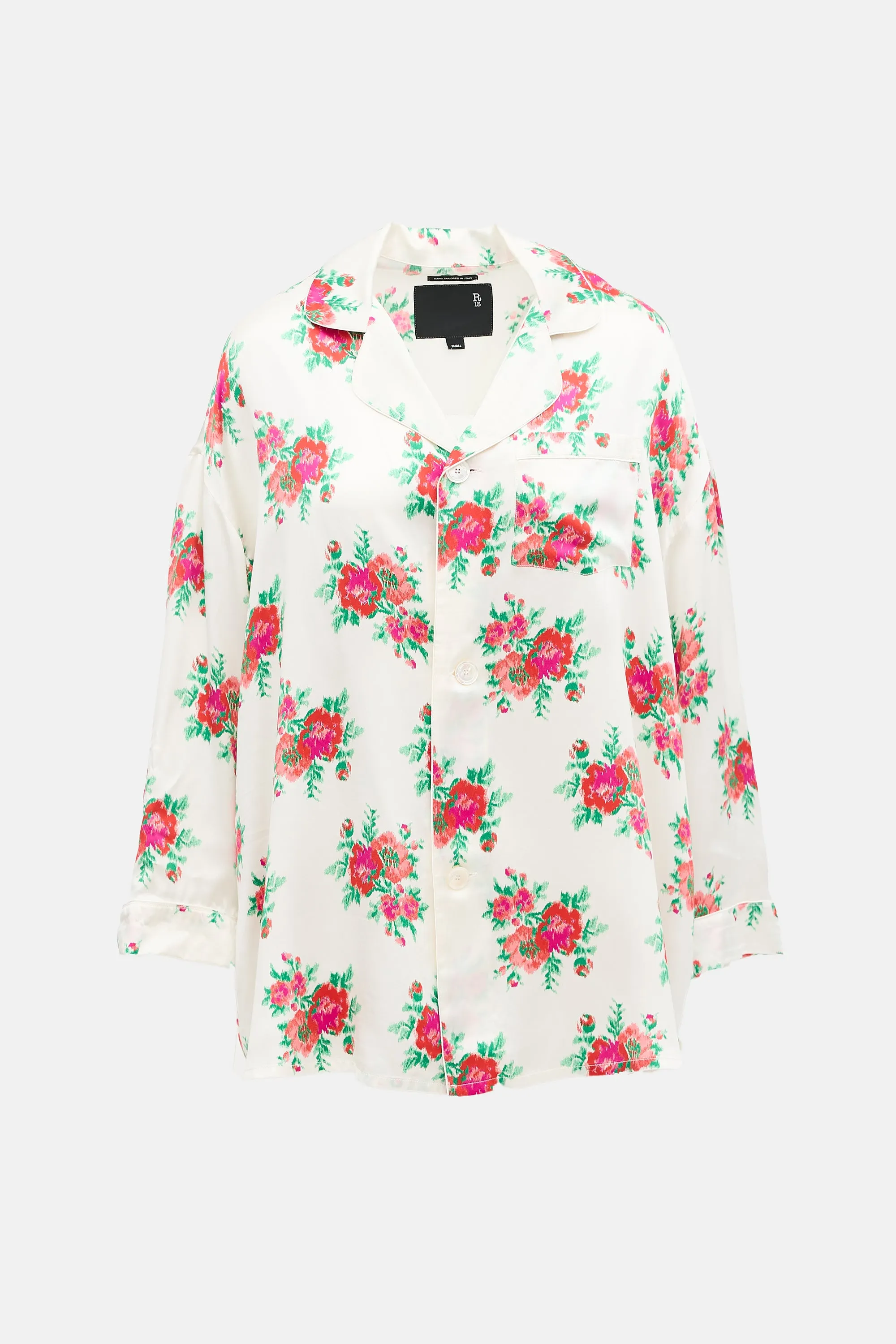 Silk Floral PJ Shirt sold by VSP Consignment