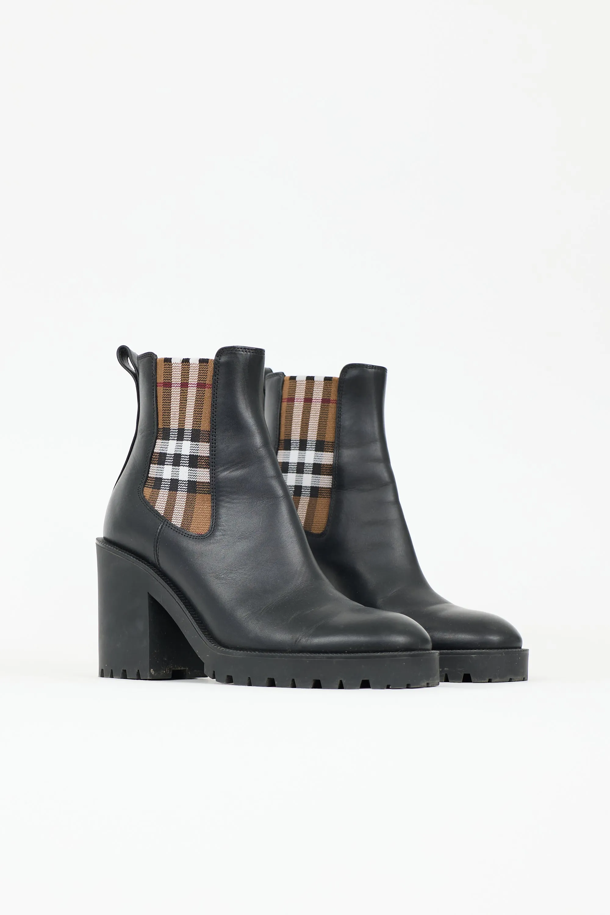 Leather Check Chelsea Boot sold by VSP Consignment product image thumbnail 2