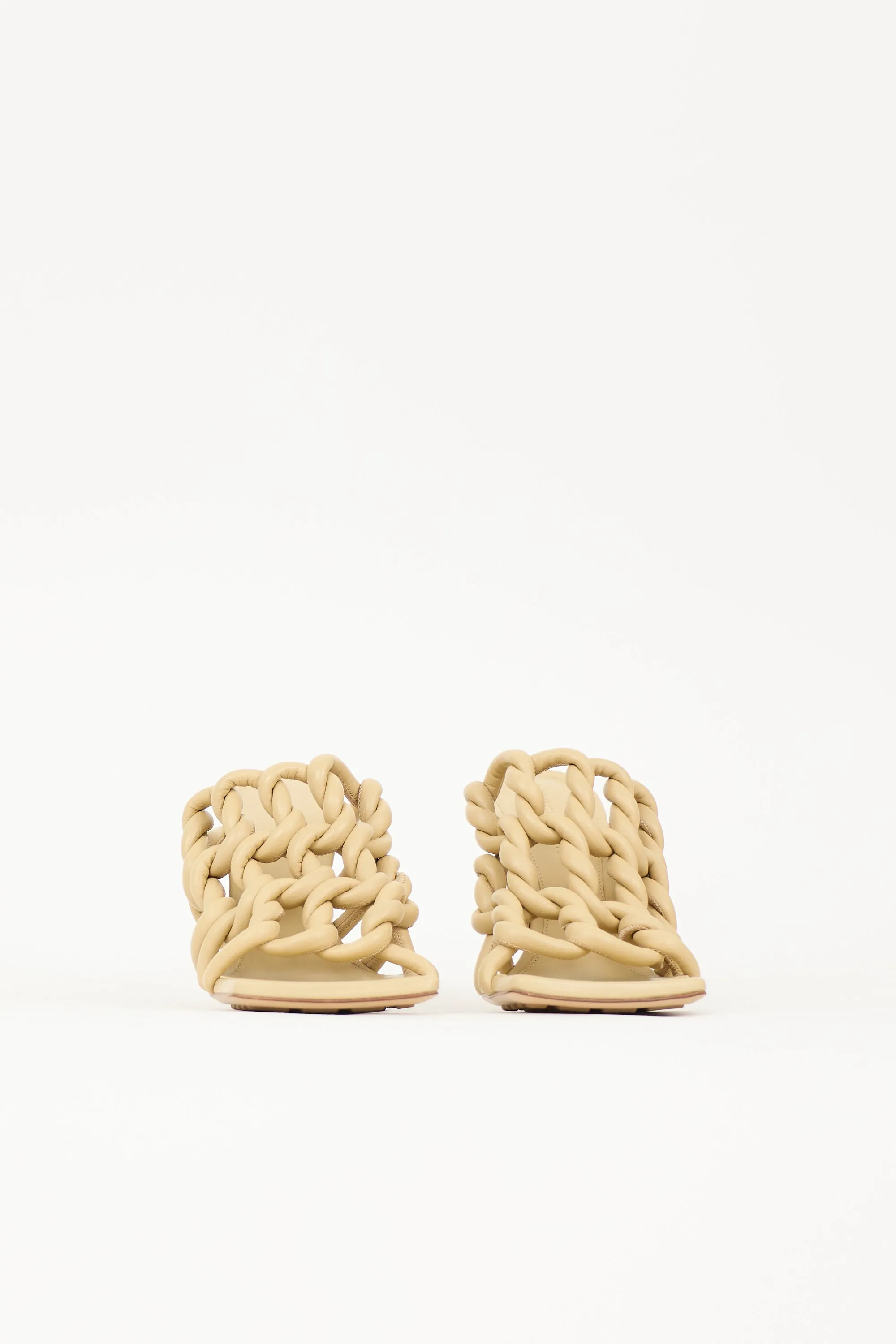 Knotted Leather Stretch Sandal sold by VSP Consignment product image thumbnail 3