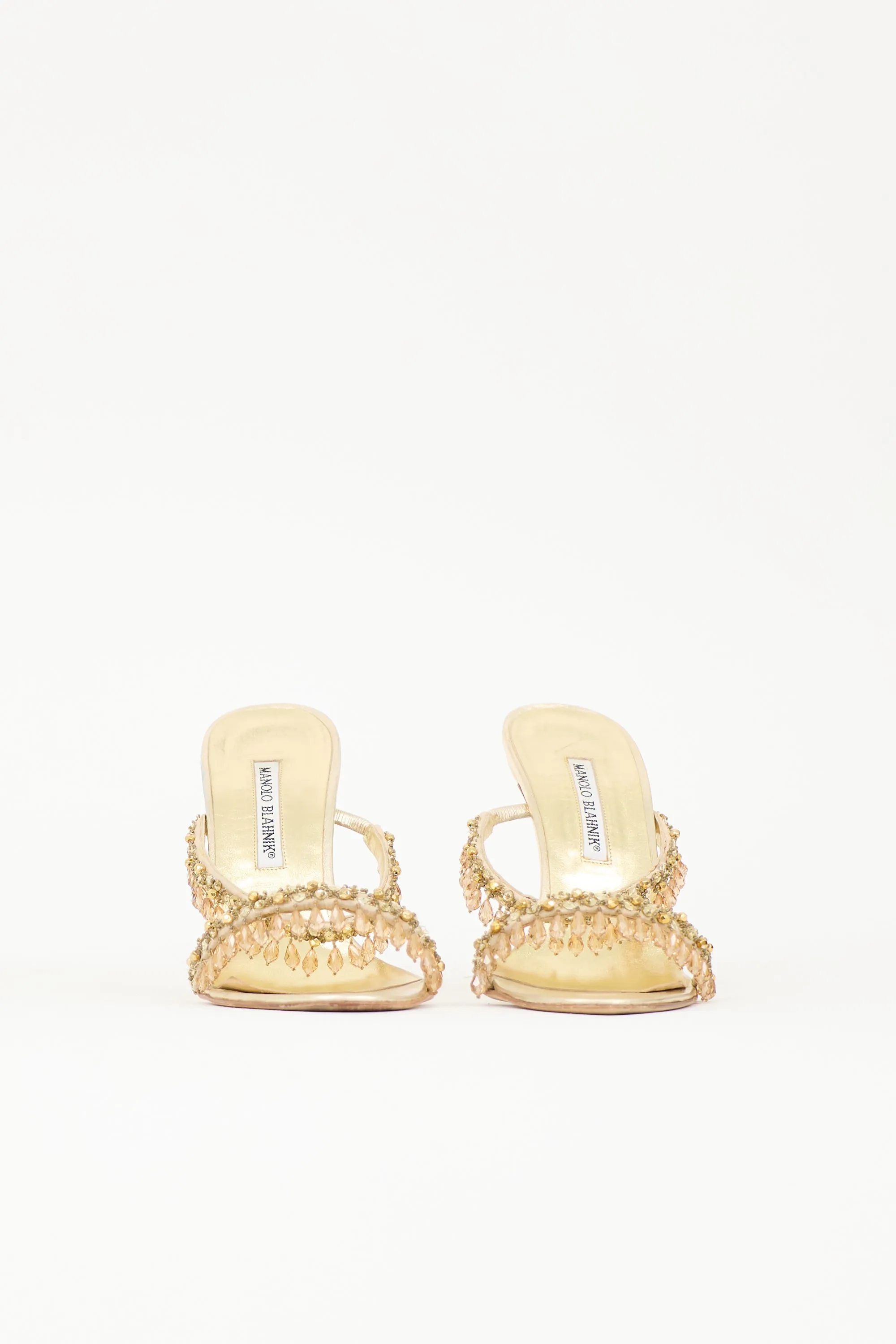 Crystal & Leather Sandal sold by VSP Consignment product image thumbnail 3