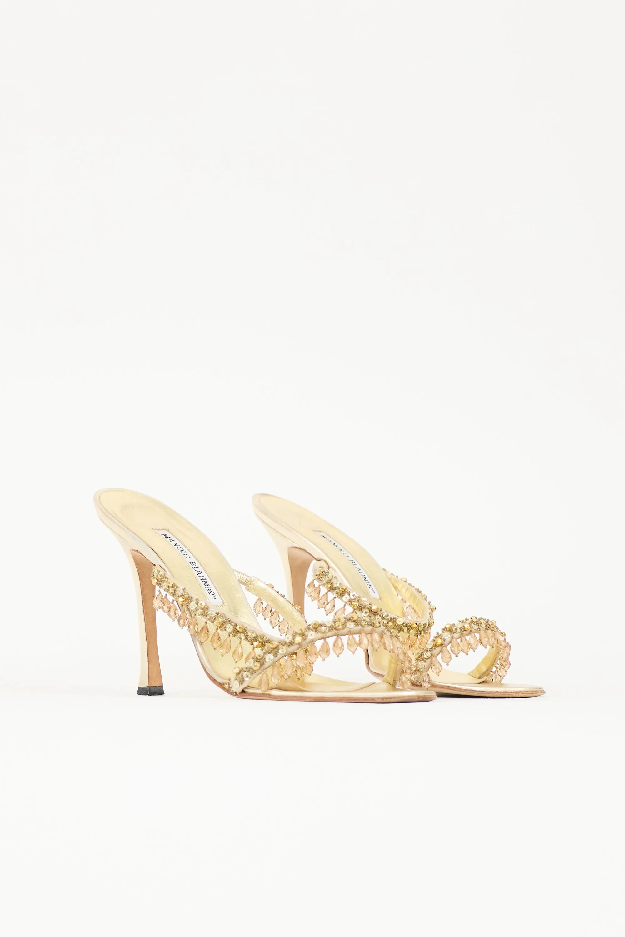 Crystal & Leather Sandal sold by VSP Consignment product image thumbnail 2
