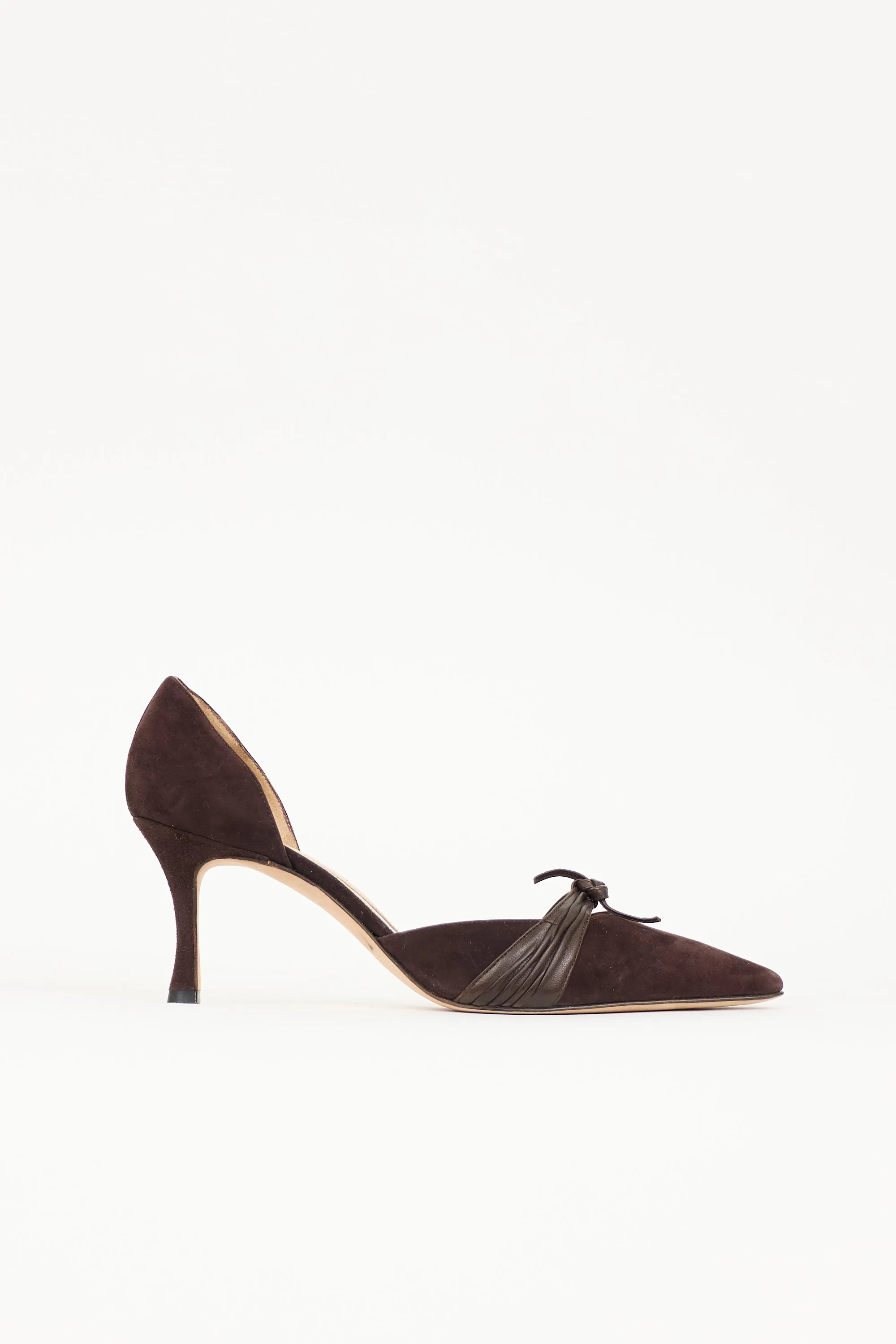 Suede Lisy D'Orsay Pump sold by VSP Consignment