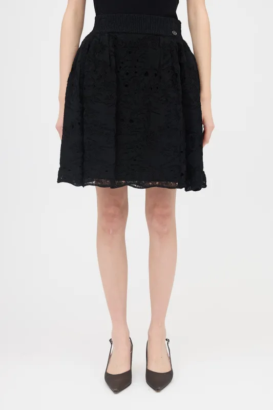 Knit Distressed Layered Skirt sold by VSP Consignment