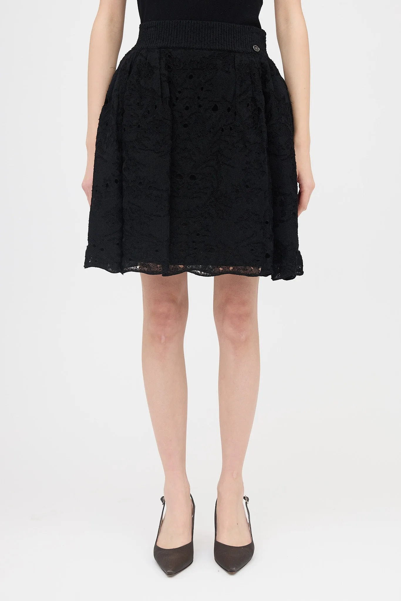 Knit Distressed Layered Skirt sold by VSP Consignment