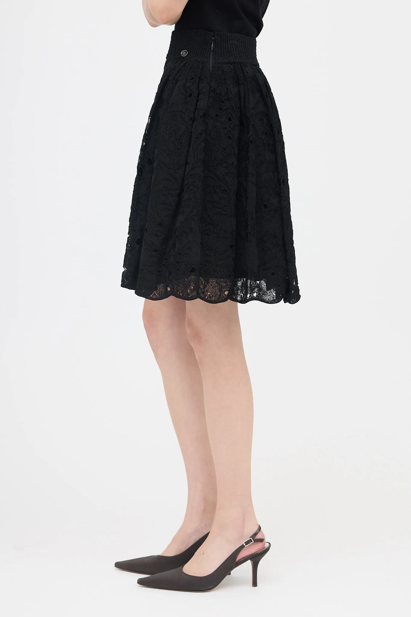 Knit Distressed Layered Skirt sold by VSP Consignment product image thumbnail 3