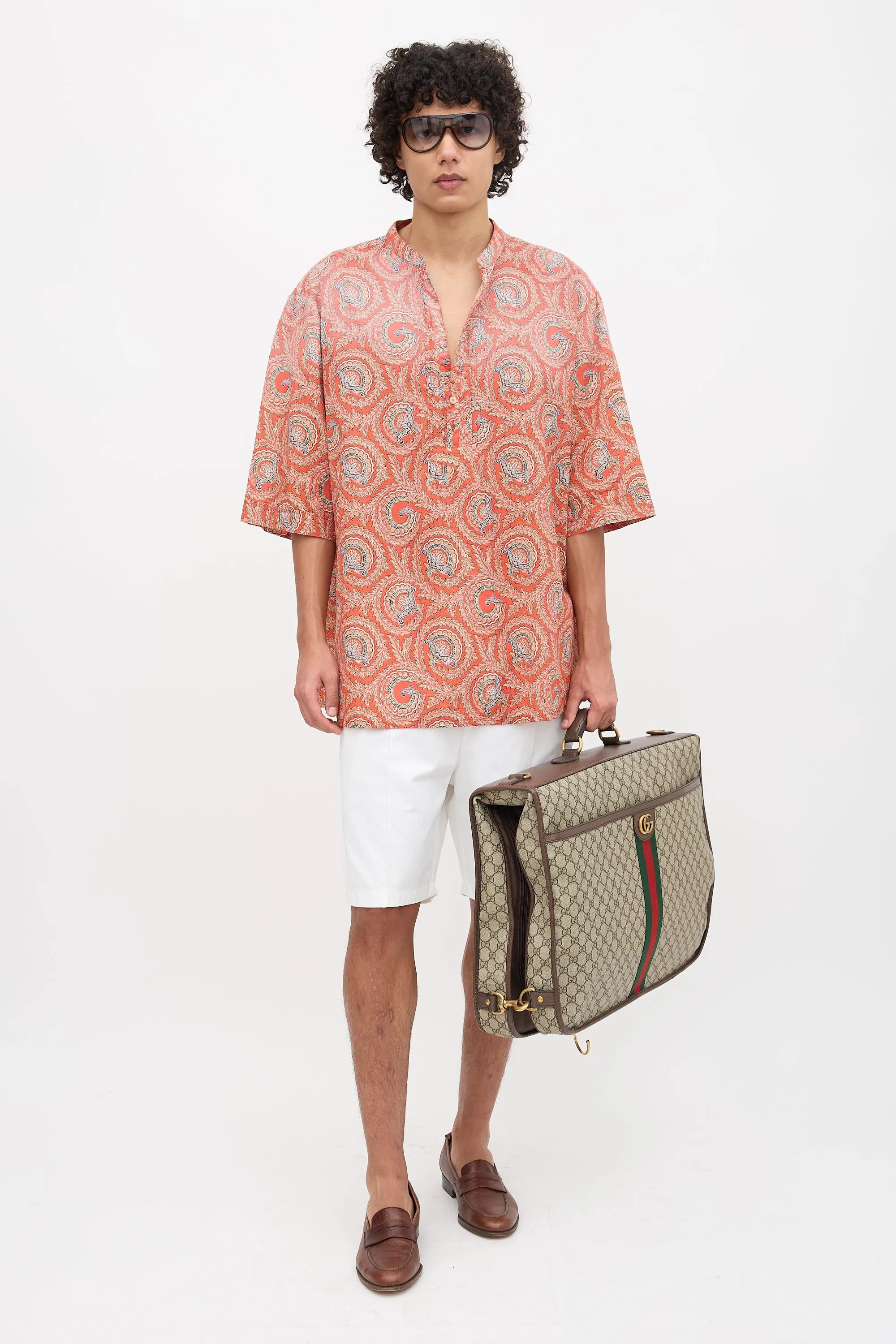 GG Supreme Savoy Garment Bag sold by VSP Consignment product image thumbnail 4