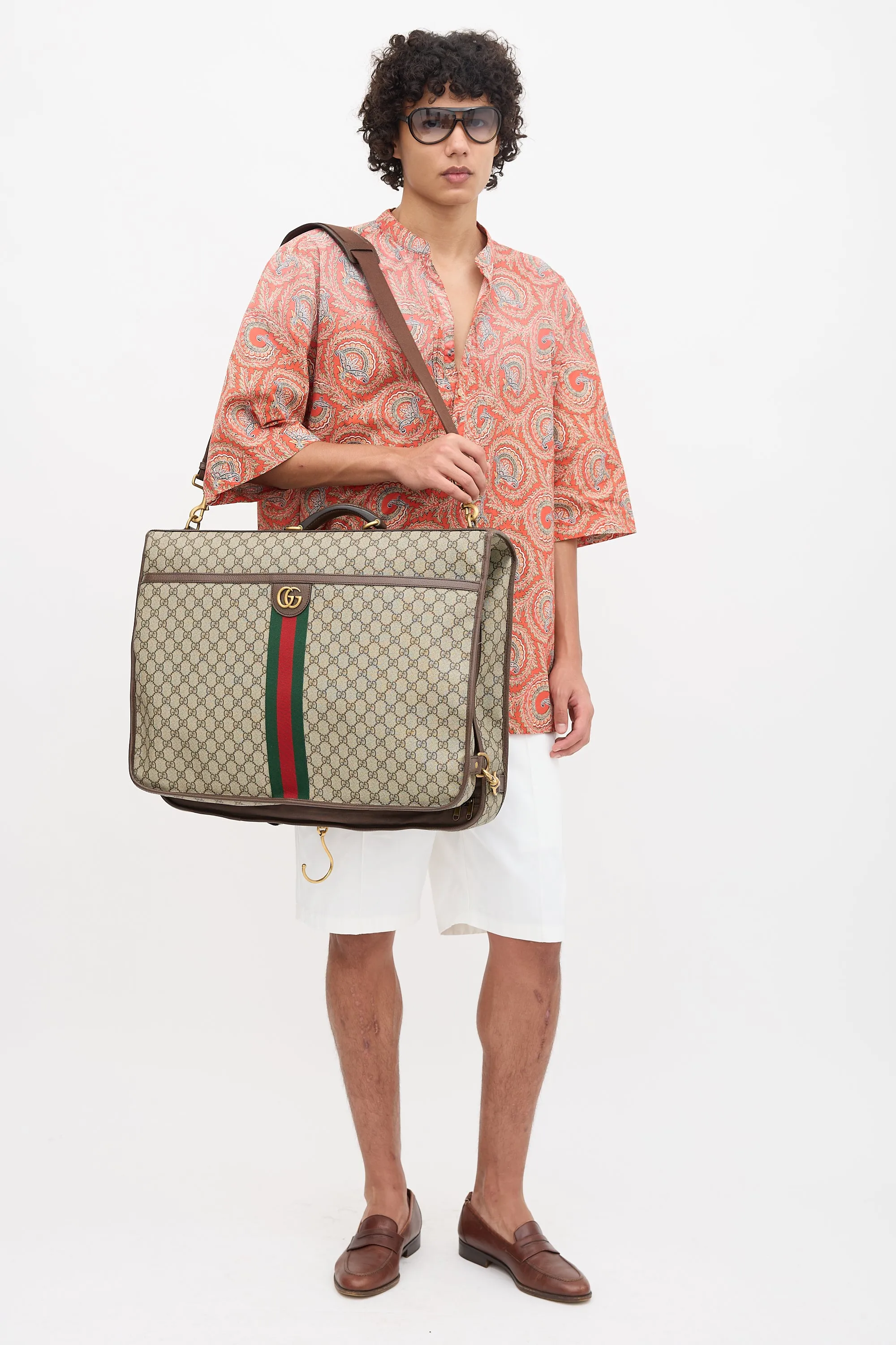 GG Supreme Savoy Garment Bag sold by VSP Consignment product image thumbnail 2