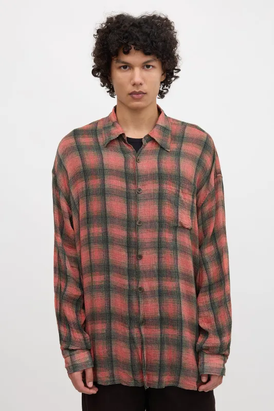Borrowed Sheer Check Shirt sold by VSP Consignment