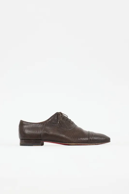 Embossed Leather Oxford sold by VSP Consignment