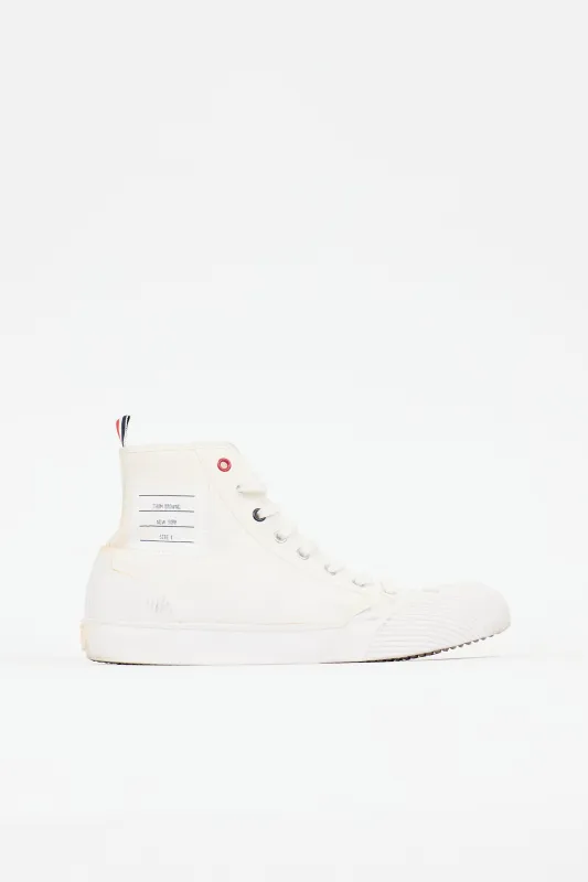 Canvas Hi-Top Sneaker made by Thom Browne
