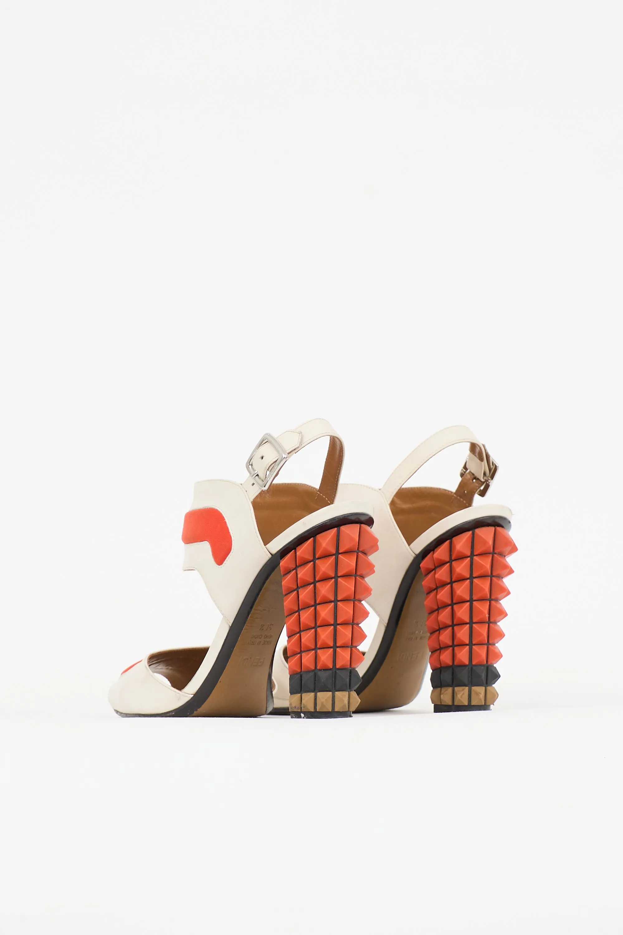Leather Studded Polifonia Sandal sold by VSP Consignment product image thumbnail 4