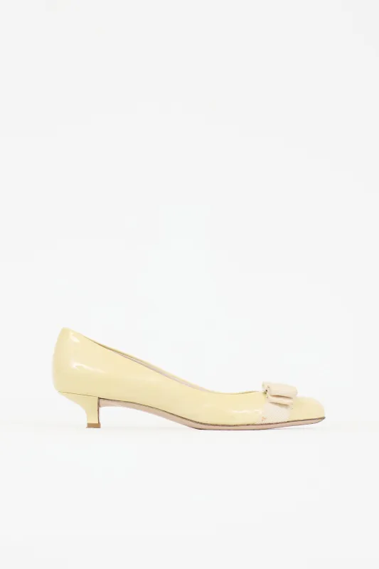 Patent Carla Bow Pump sold by VSP Consignment