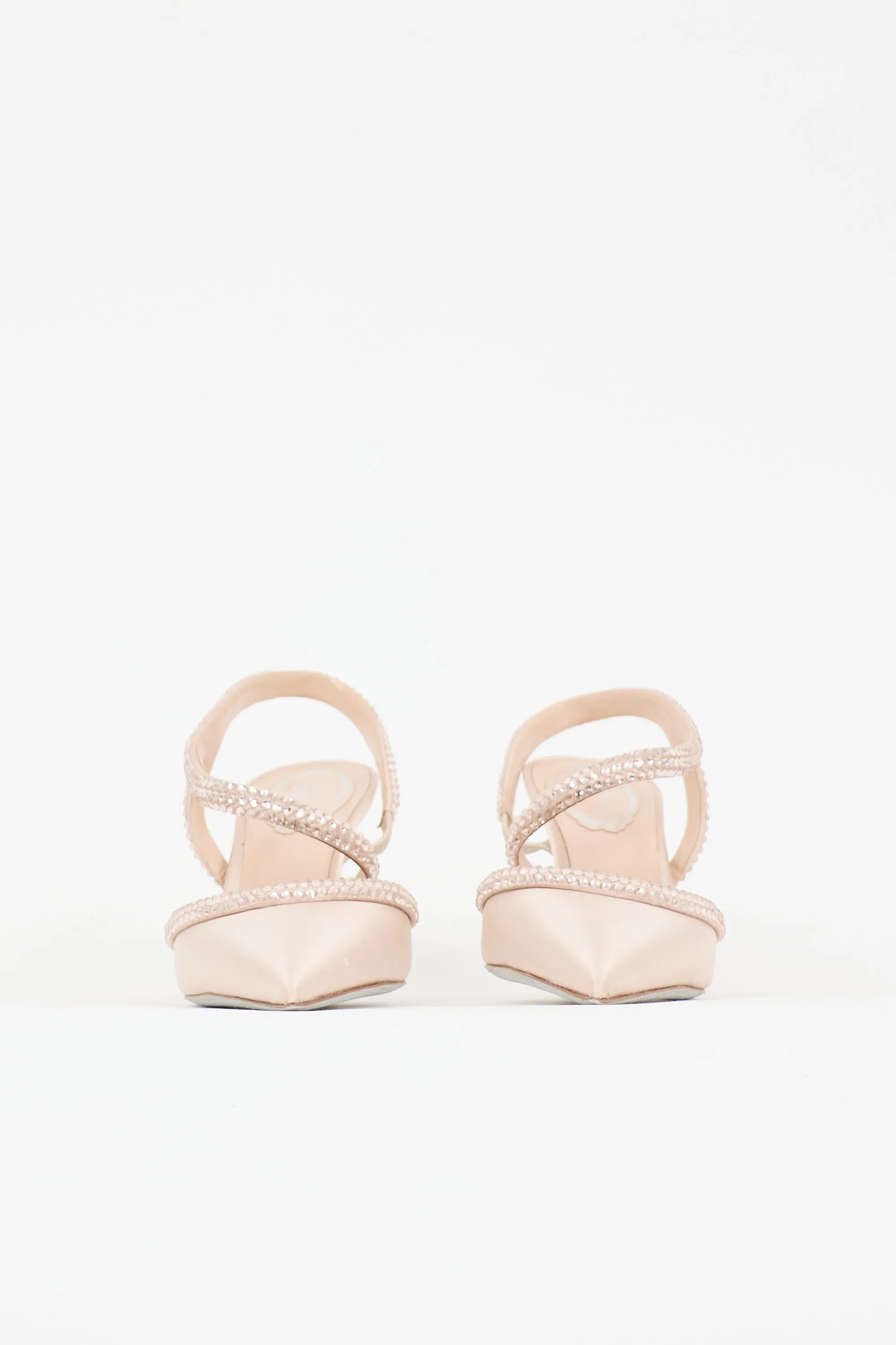 Satin lidia Embellished Pump sold by VSP Consignment product image thumbnail 3