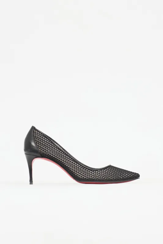 Chevron Mesh Filomena Pump sold by VSP Consignment