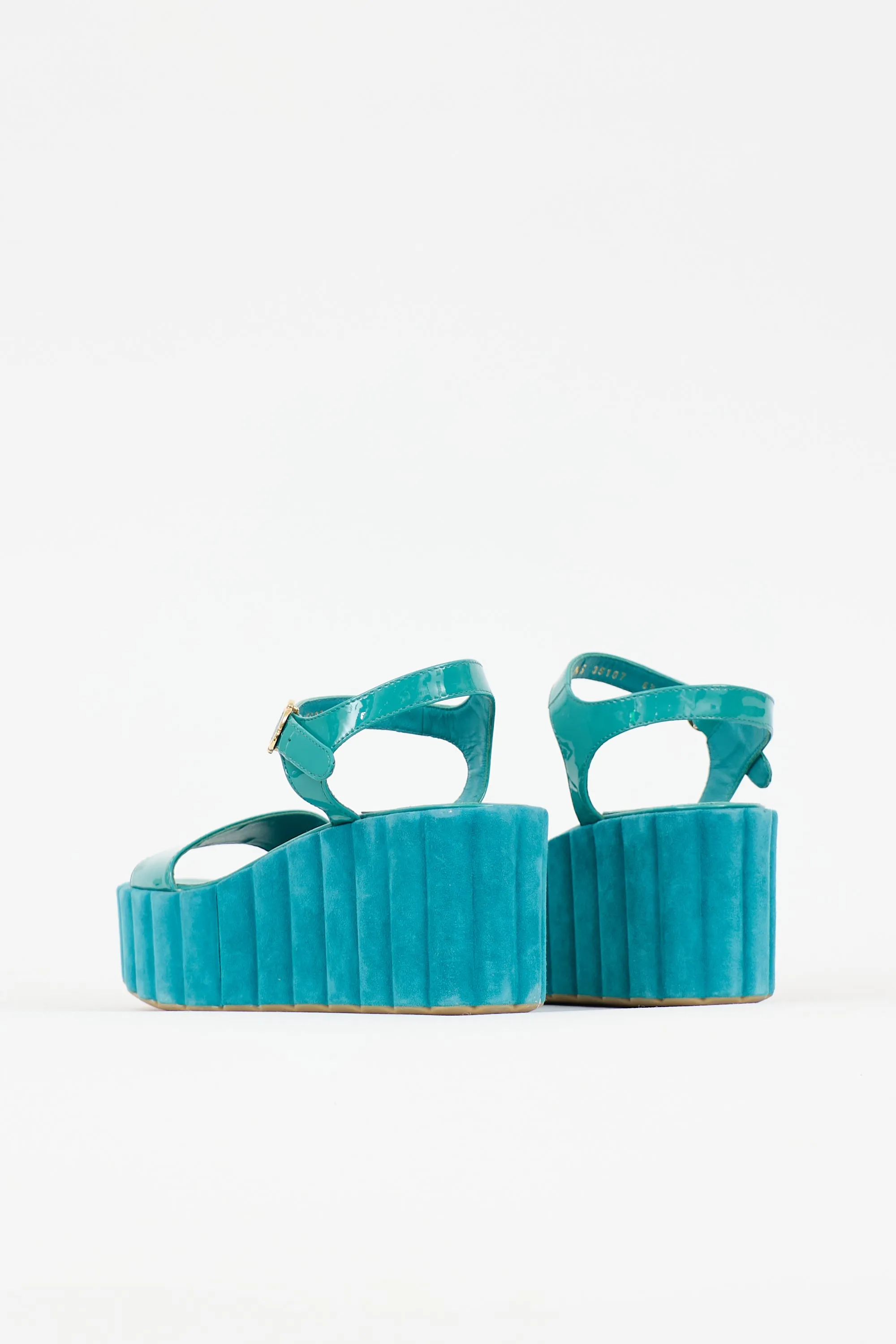 Patent & Suede Tropea Sandal sold by VSP Consignment product image thumbnail 4