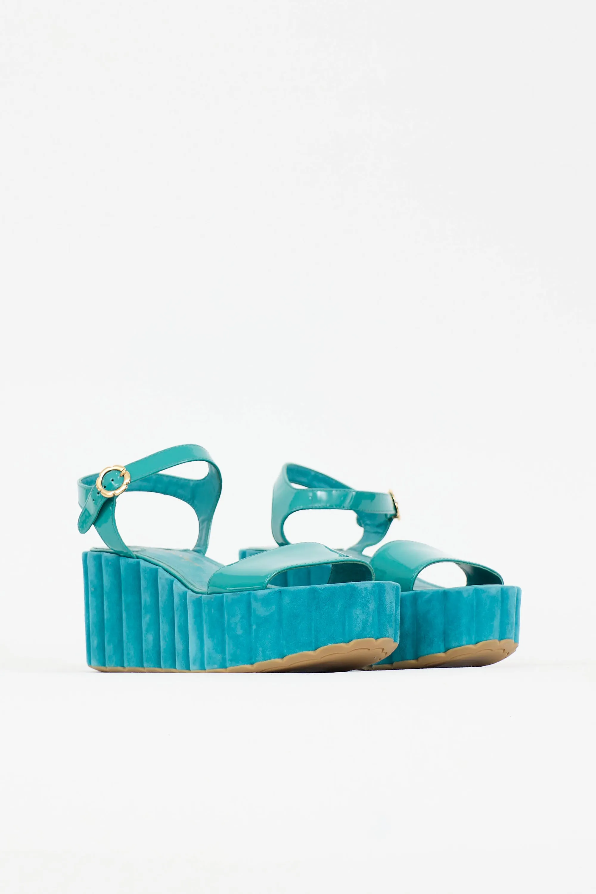 Patent & Suede Tropea Sandal sold by VSP Consignment product image thumbnail 2