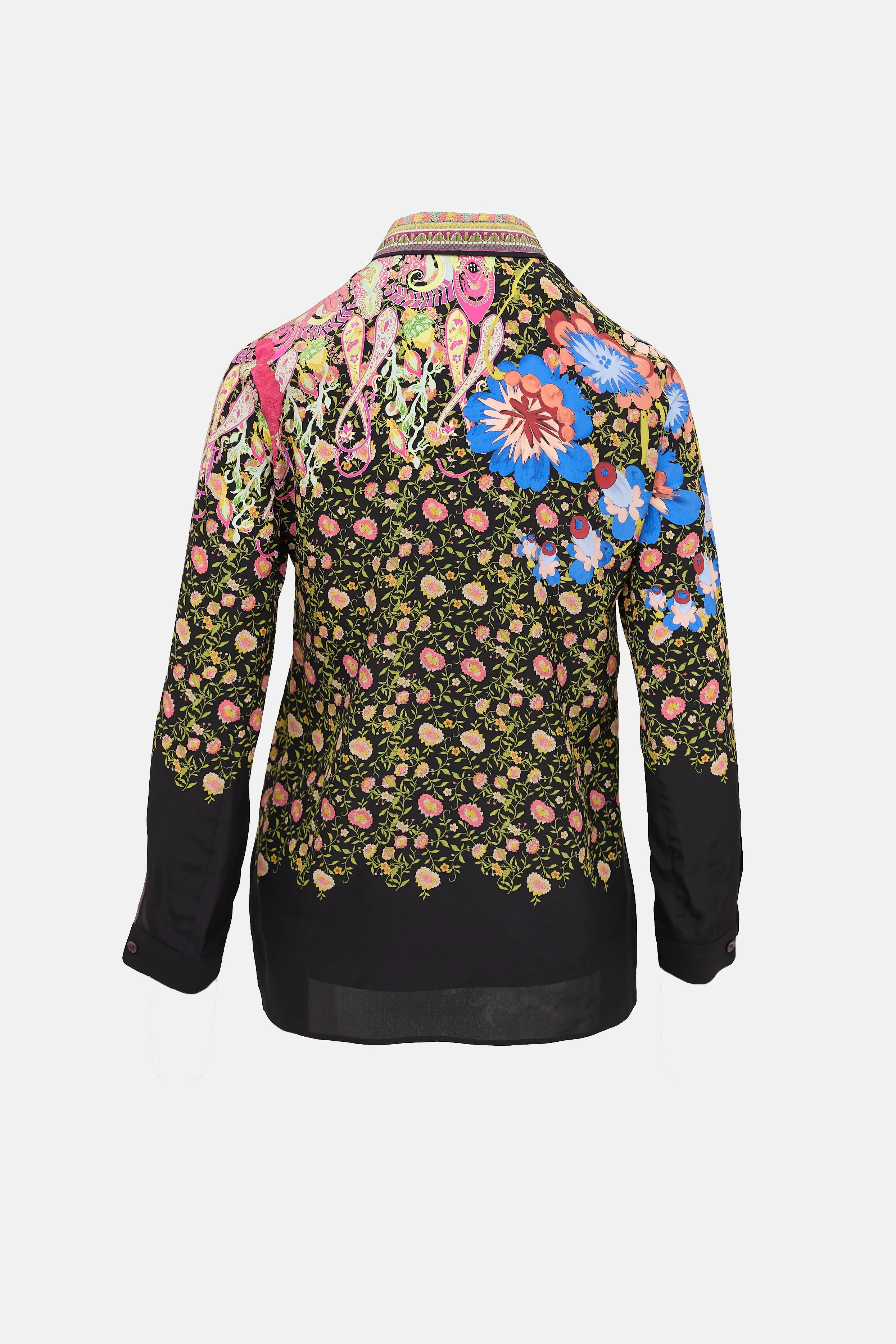 Silk Floral Button Up Shirt sold by VSP Consignment product image thumbnail 2