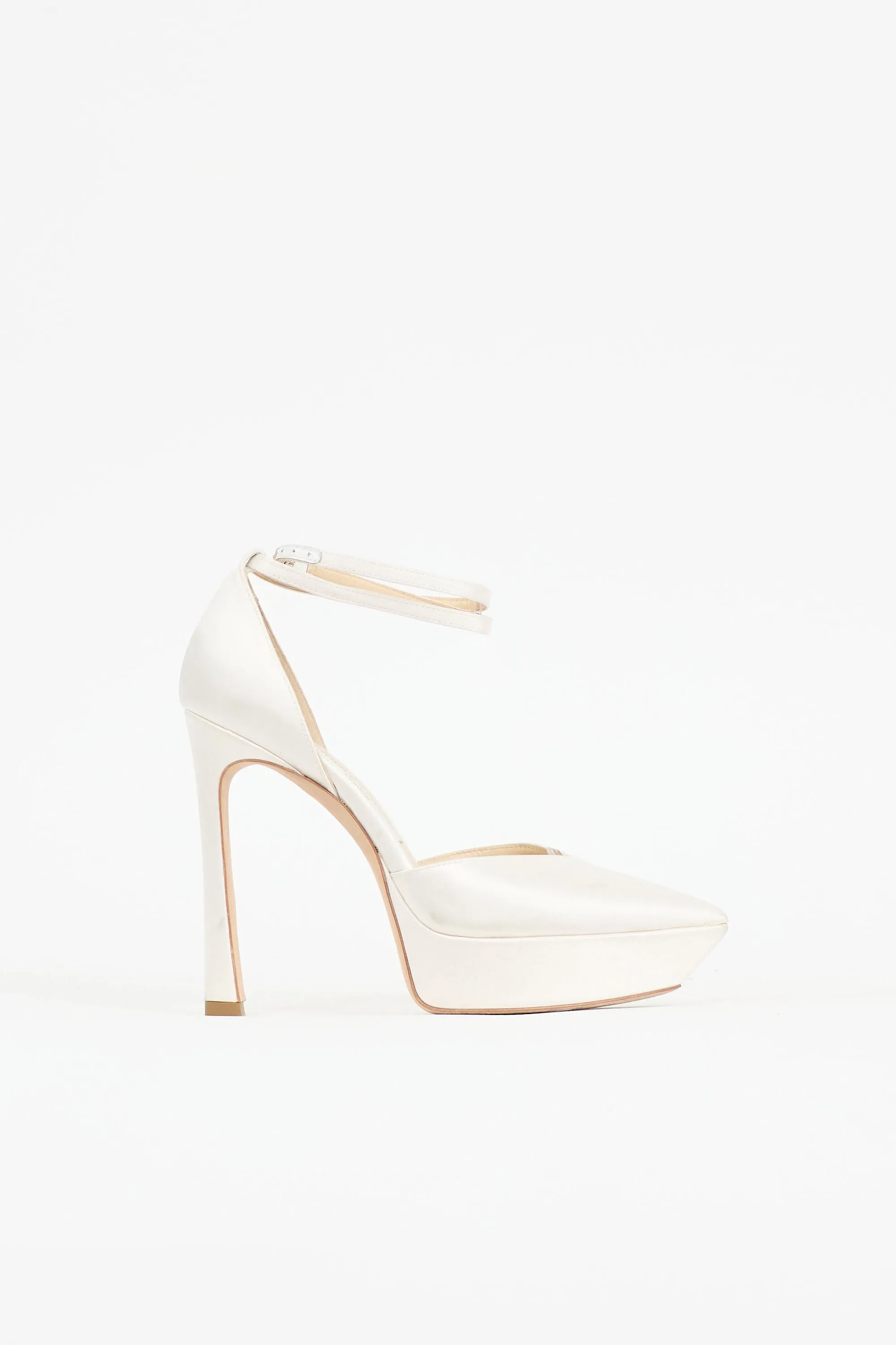 Satin Platform Heel sold by VSP Consignment