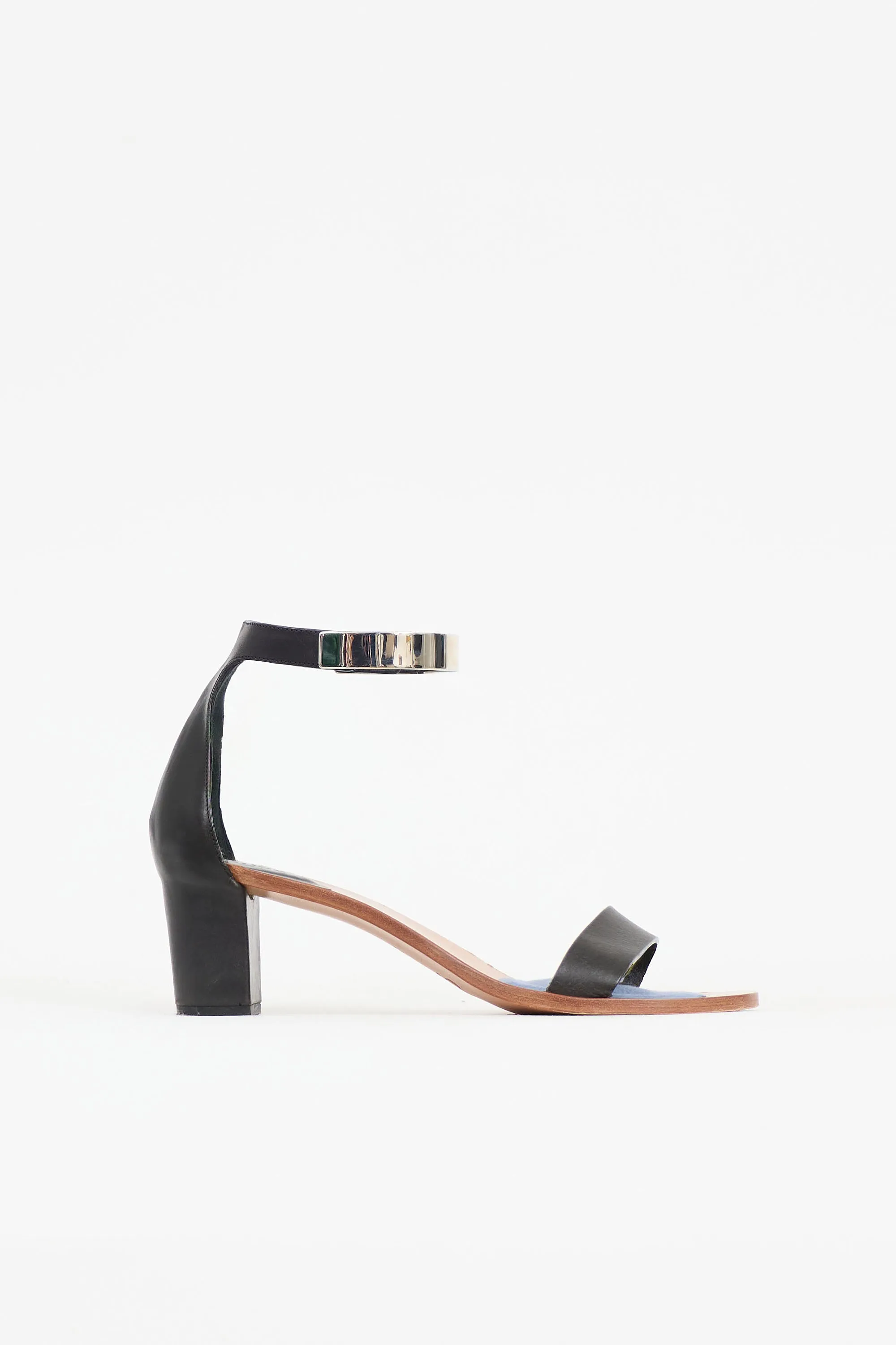 Leather & Metal Cuff Sandal sold by VSP Consignment