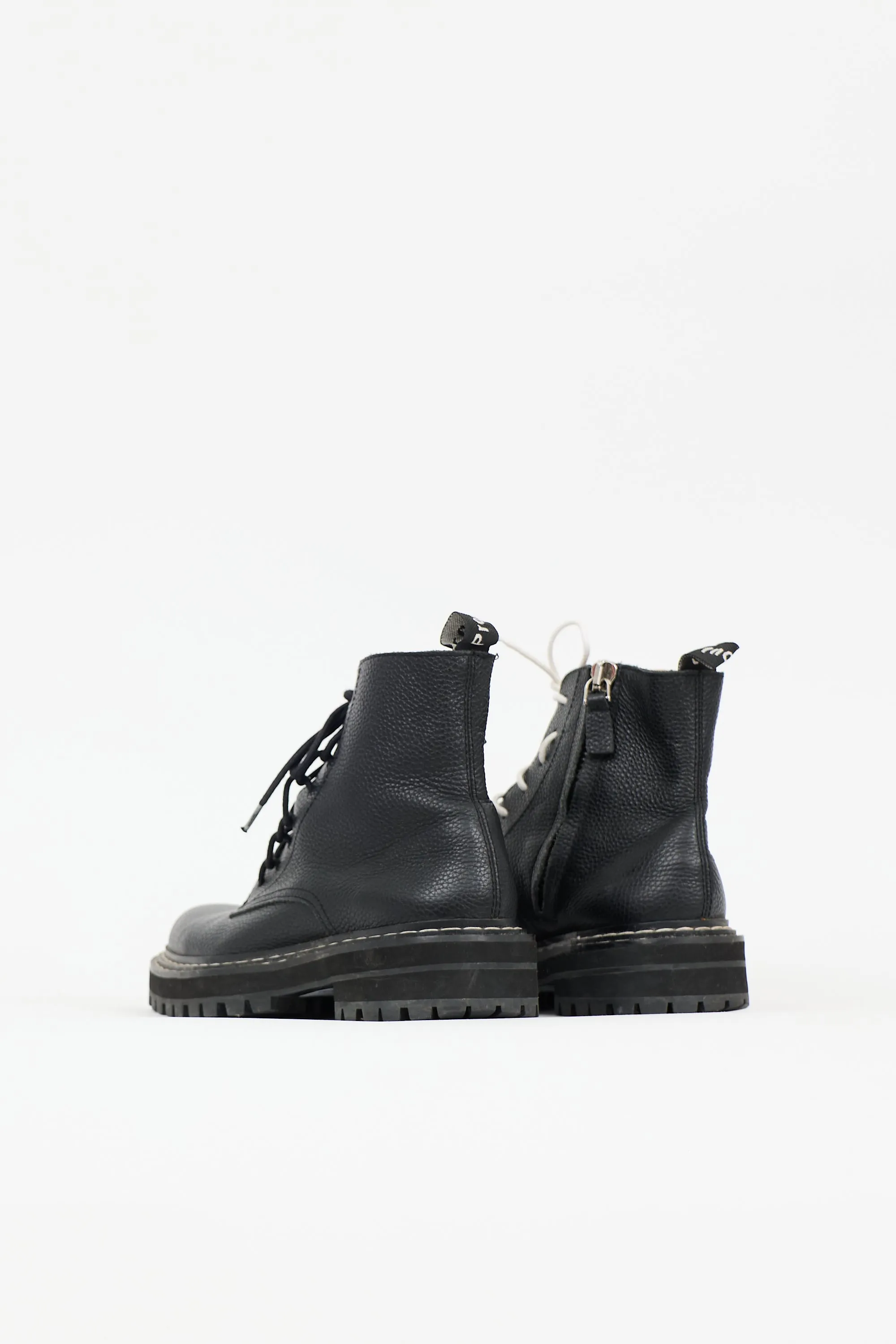 Leather Combat Boot sold by VSP Consignment product image thumbnail 4