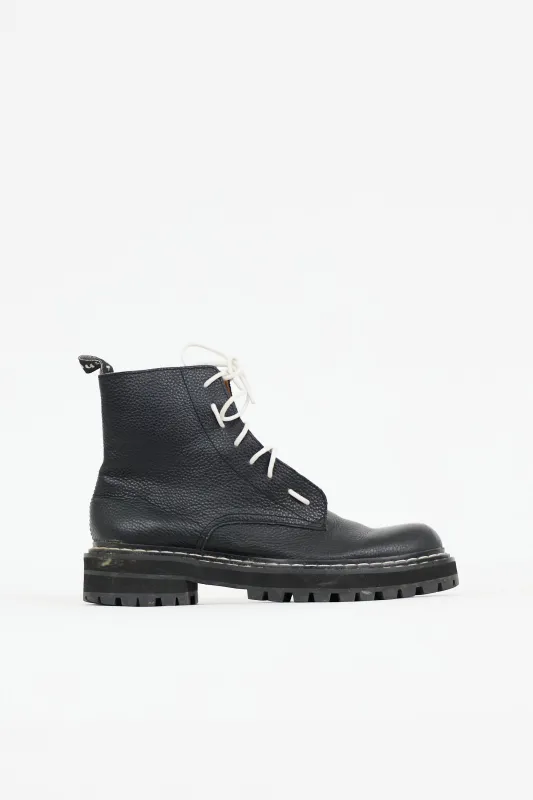 Leather Combat Boot made by Proenza Schouler