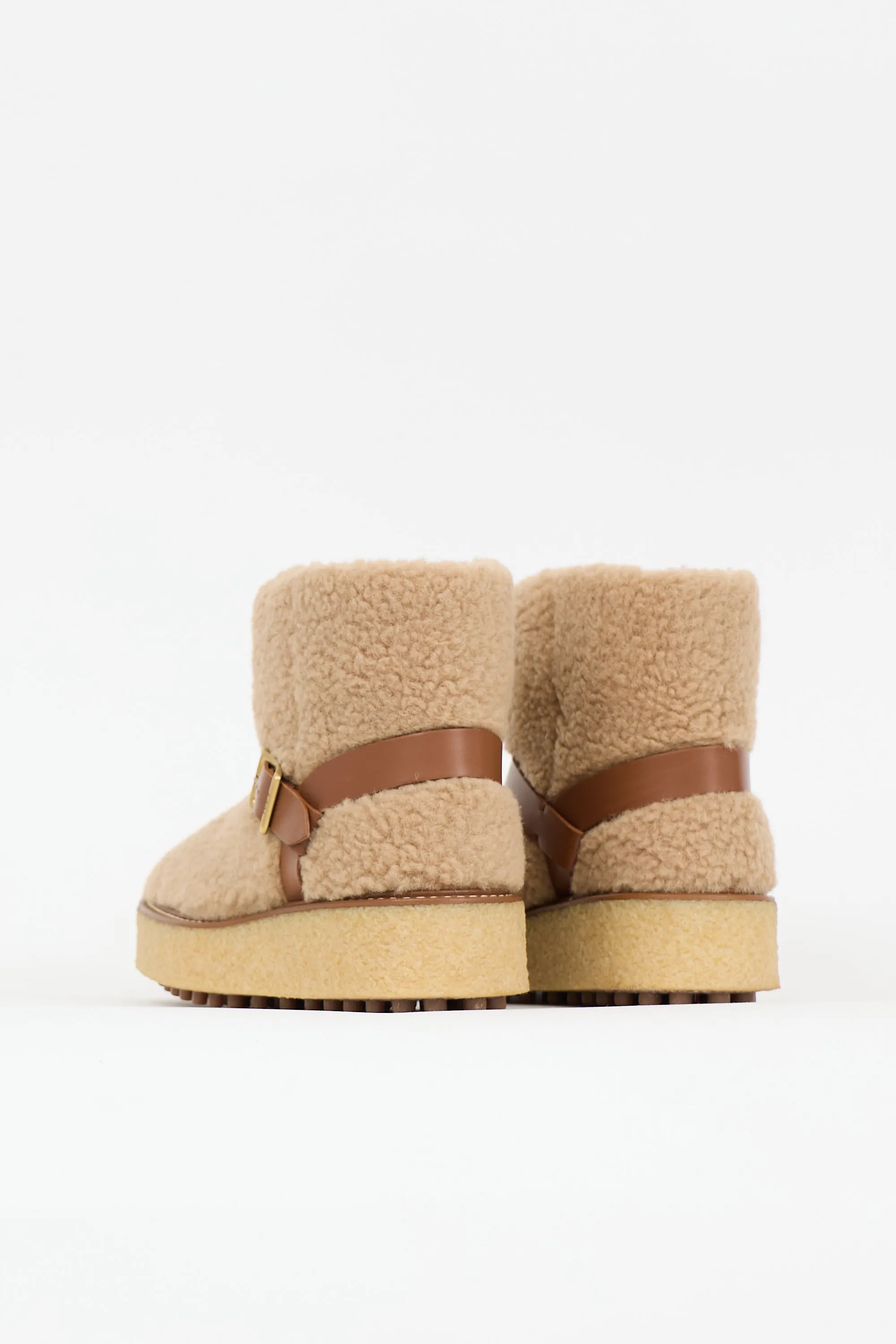 Shearling Platform Boot sold by VSP Consignment product image thumbnail 4